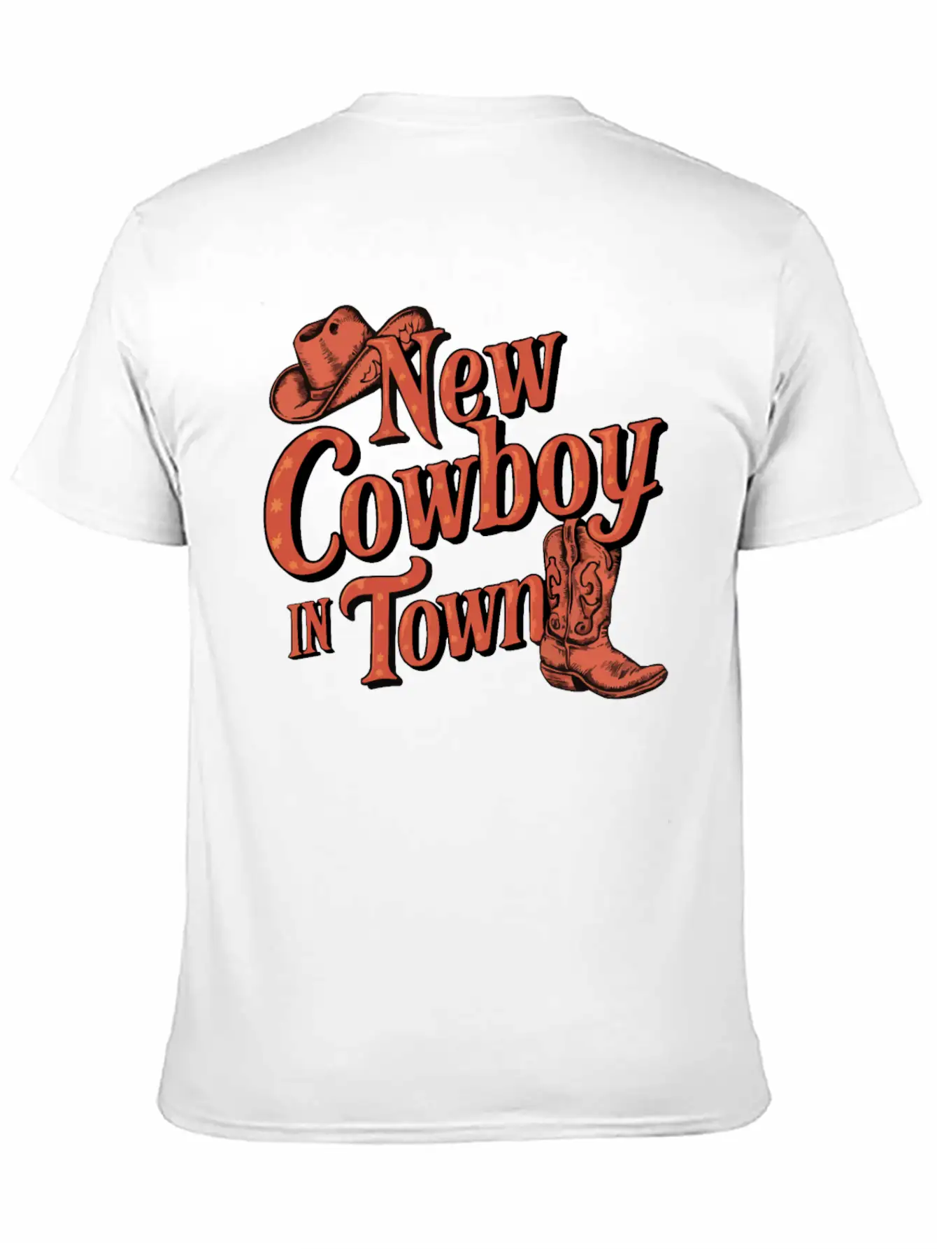 I'm A New Cowboy In Town Relaxed Everyday Tee – Lightweight And Durable Cotton