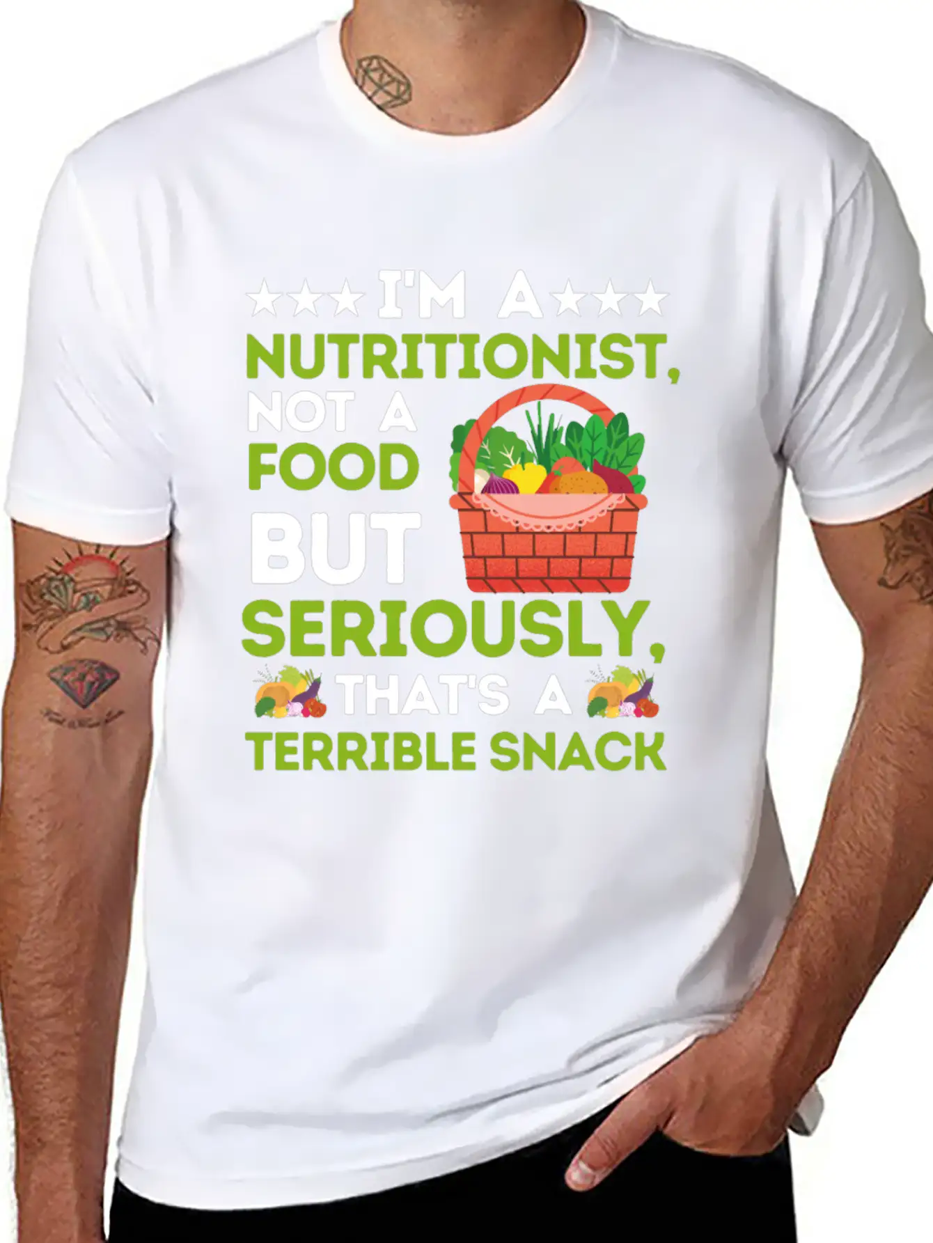 I'm A Nutritionist Not A Food Critic - Funny Diet Breathable Soft Cotton T-Shirt – Timeless Casual Look