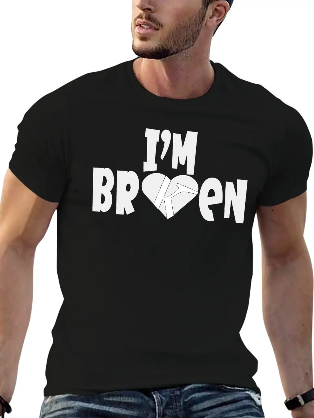 I'm Broken I'm Okay Depression Quote Classic Cotton Tee – Unisex Comfort For Any Season