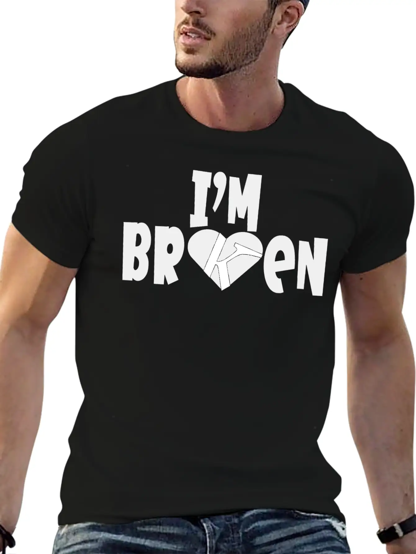 I'm Broken I'm Okay Depression Quote Classic Cotton Tee – Unisex Comfort For Any Season