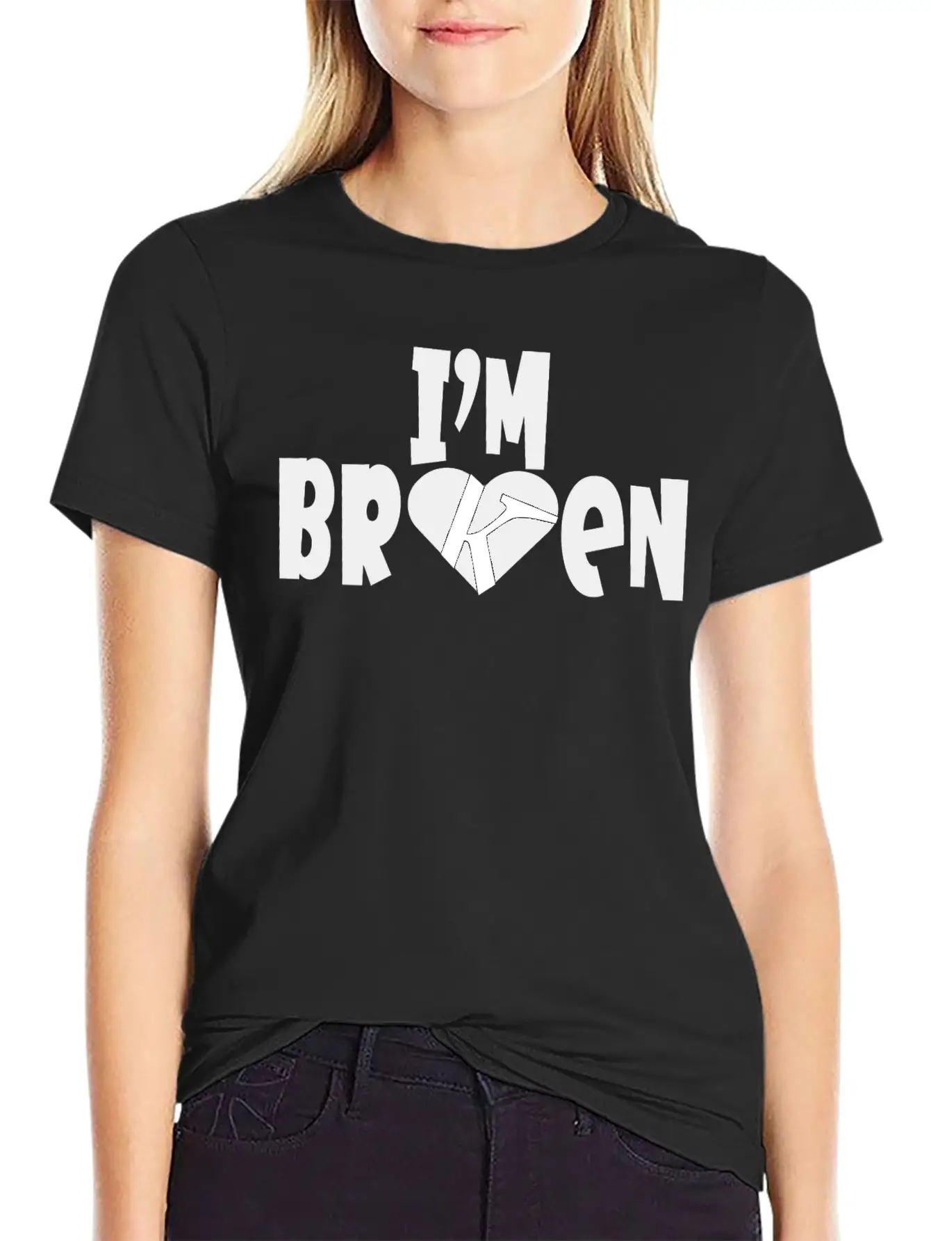 I'm Broken I'm Okay Depression Quote Classic Cotton Tee – Unisex Comfort For Any Season