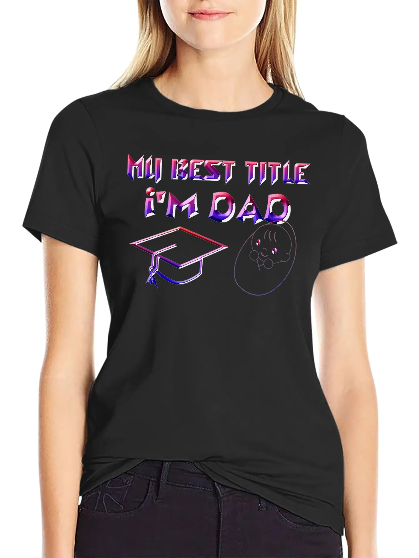I'm Dad With Proud Essential Cotton Tee For Daily Outfits – Unisex Style