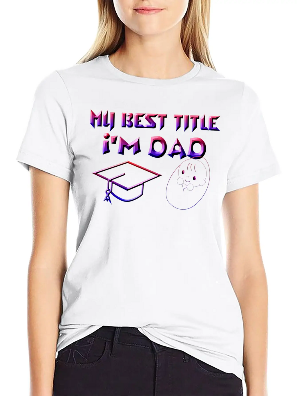 I'm Dad With Proud Essential Cotton Tee For Daily Outfits – Unisex Style
