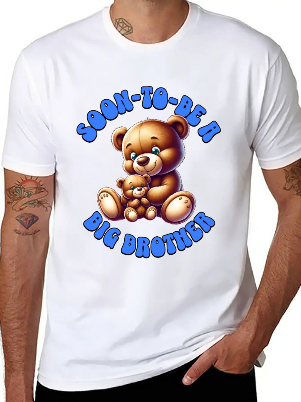 I'm Going To Be A Big Brother Cute Teddy Bears, Essential Cotton Tee For Daily Outfits – Unisex Style