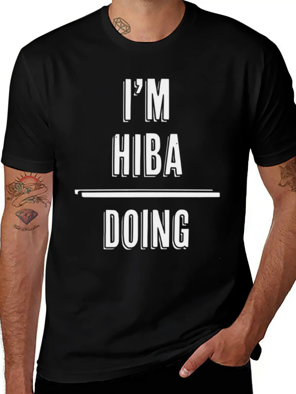 I'M Hiba - Doing Hiba Things - First Name - Relaxed Everyday Tee – Lightweight And Durable Cotton