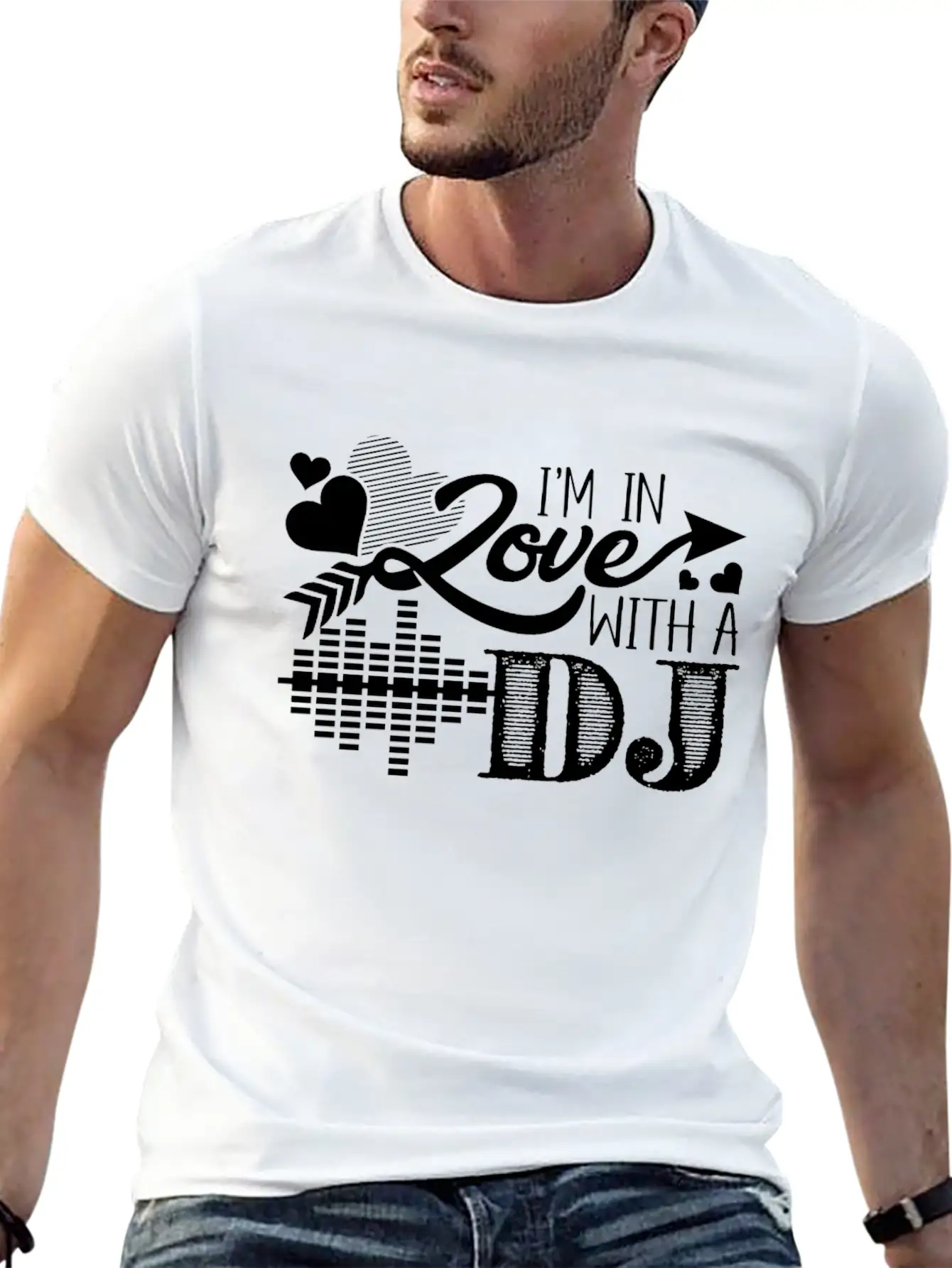 I'm In Love With A DJ Stylish Everyday T-Shirt – Unisex Basic Cotton Tee