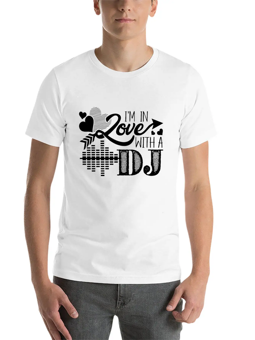 I'm In Love With A DJ Stylish Everyday T-Shirt – Unisex Basic Cotton Tee