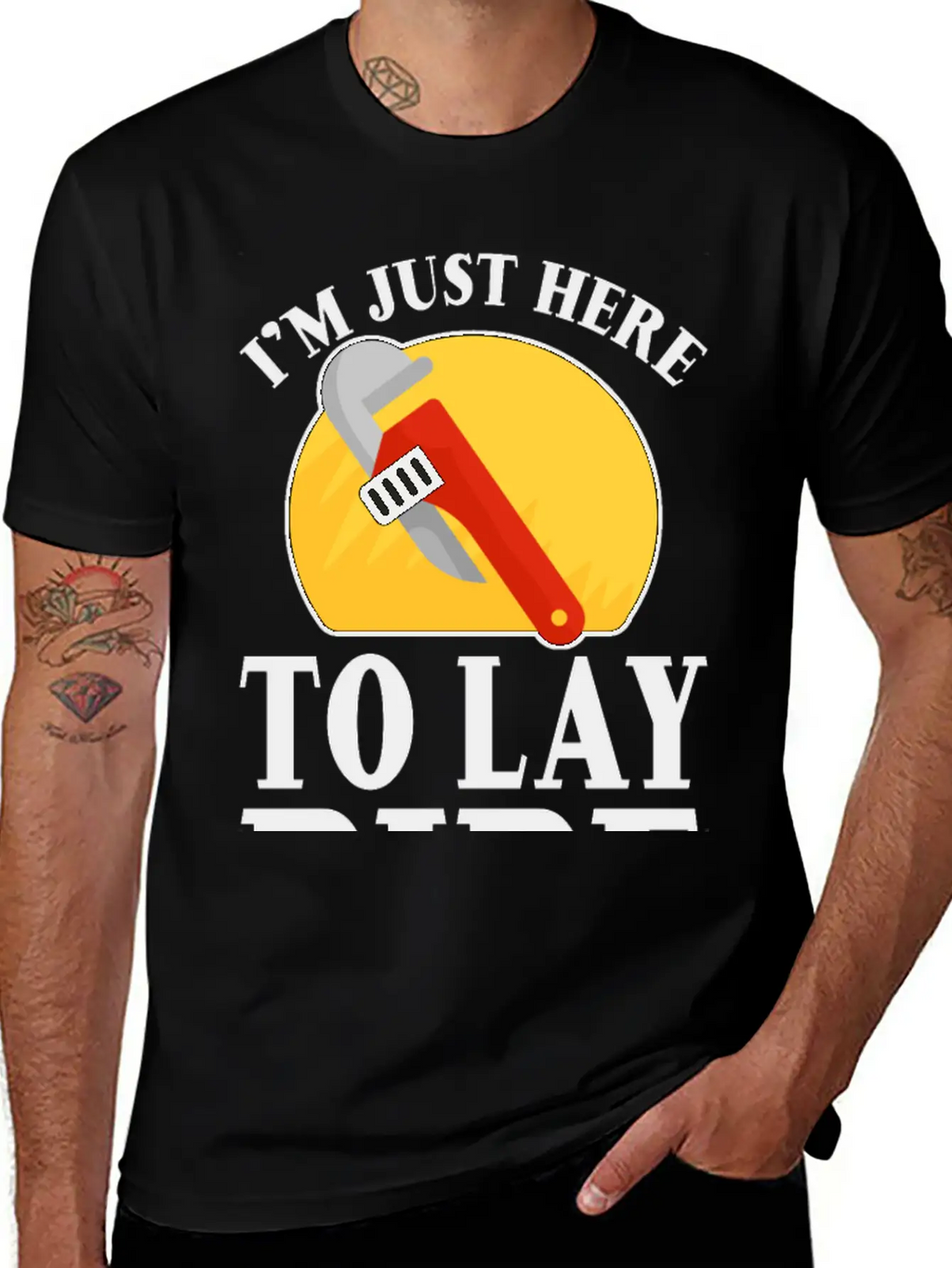 I'm Just Here To Lay Pipe 2 Timeless Short Sleeve Tee – Comfy And Minimalist Design
