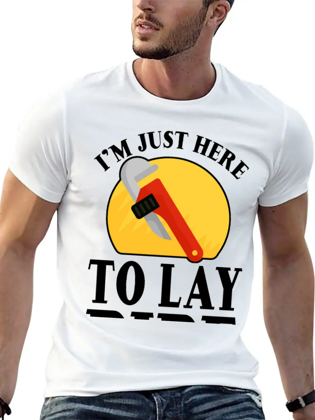 I'm Just Here To Lay Pipe 2 Timeless Short Sleeve Tee – Comfy And Minimalist Design