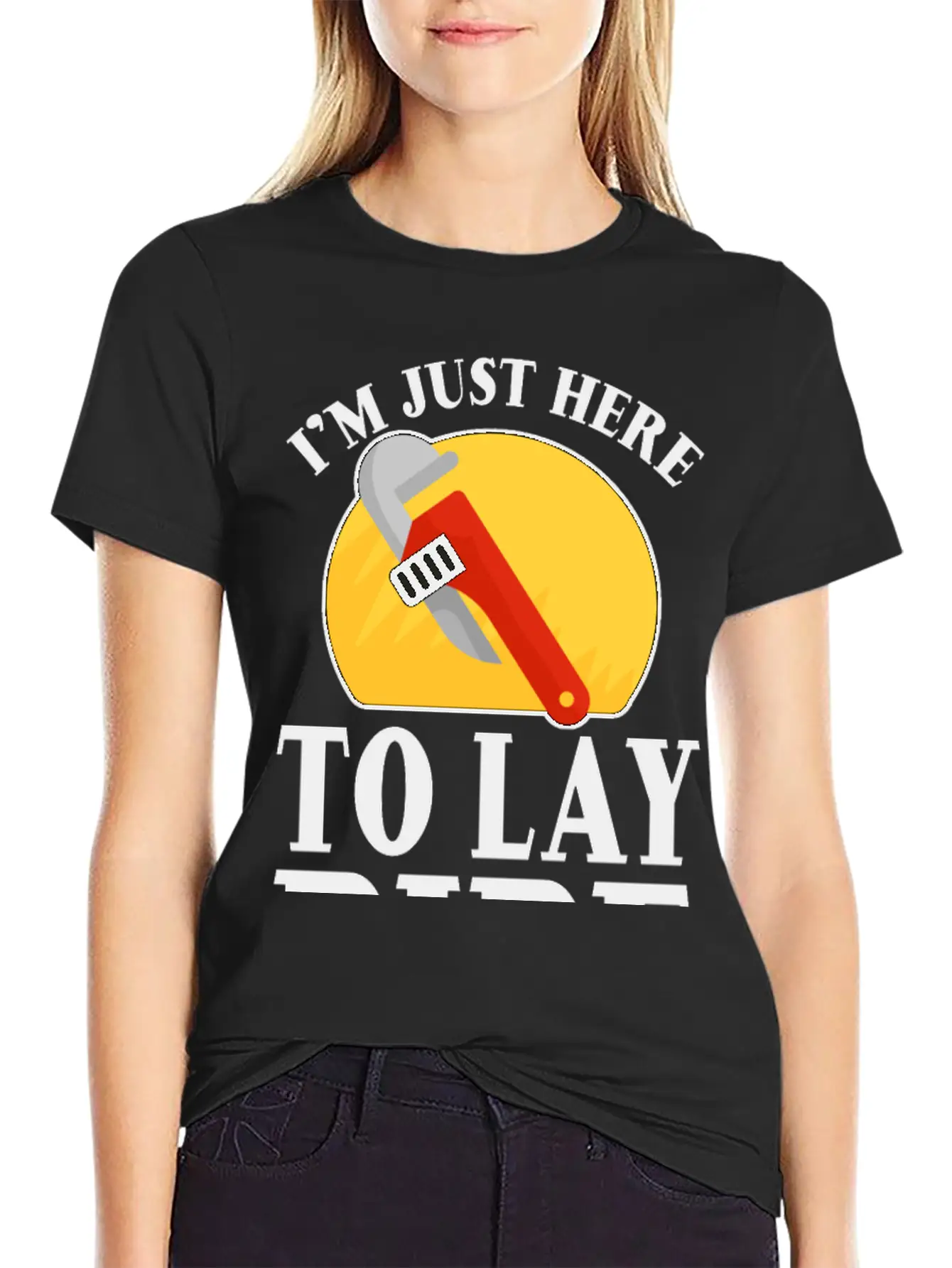 I'm Just Here To Lay Pipe 2 Timeless Short Sleeve Tee – Comfy And Minimalist Design
