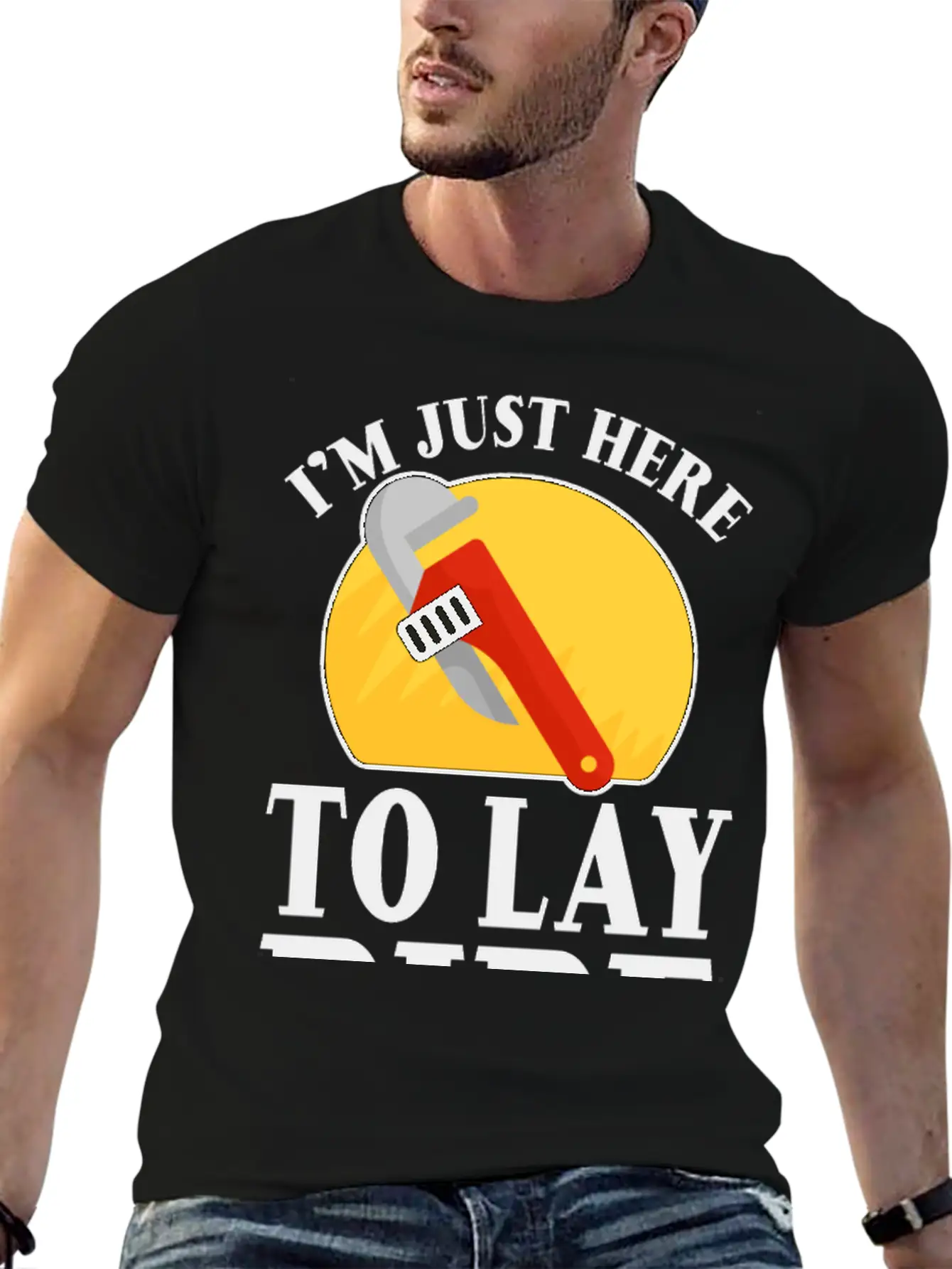 I'm Just Here To Lay Pipe 2 Timeless Short Sleeve Tee – Comfy And Minimalist Design