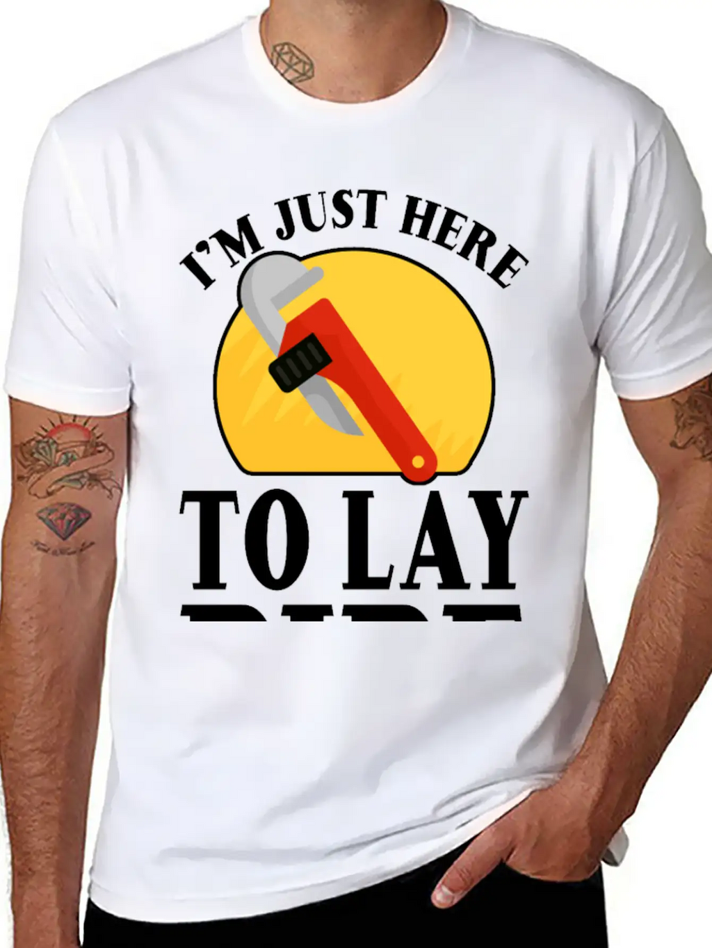 I'm Just Here To Lay Pipe 2 Timeless Short Sleeve Tee – Comfy And Minimalist Design