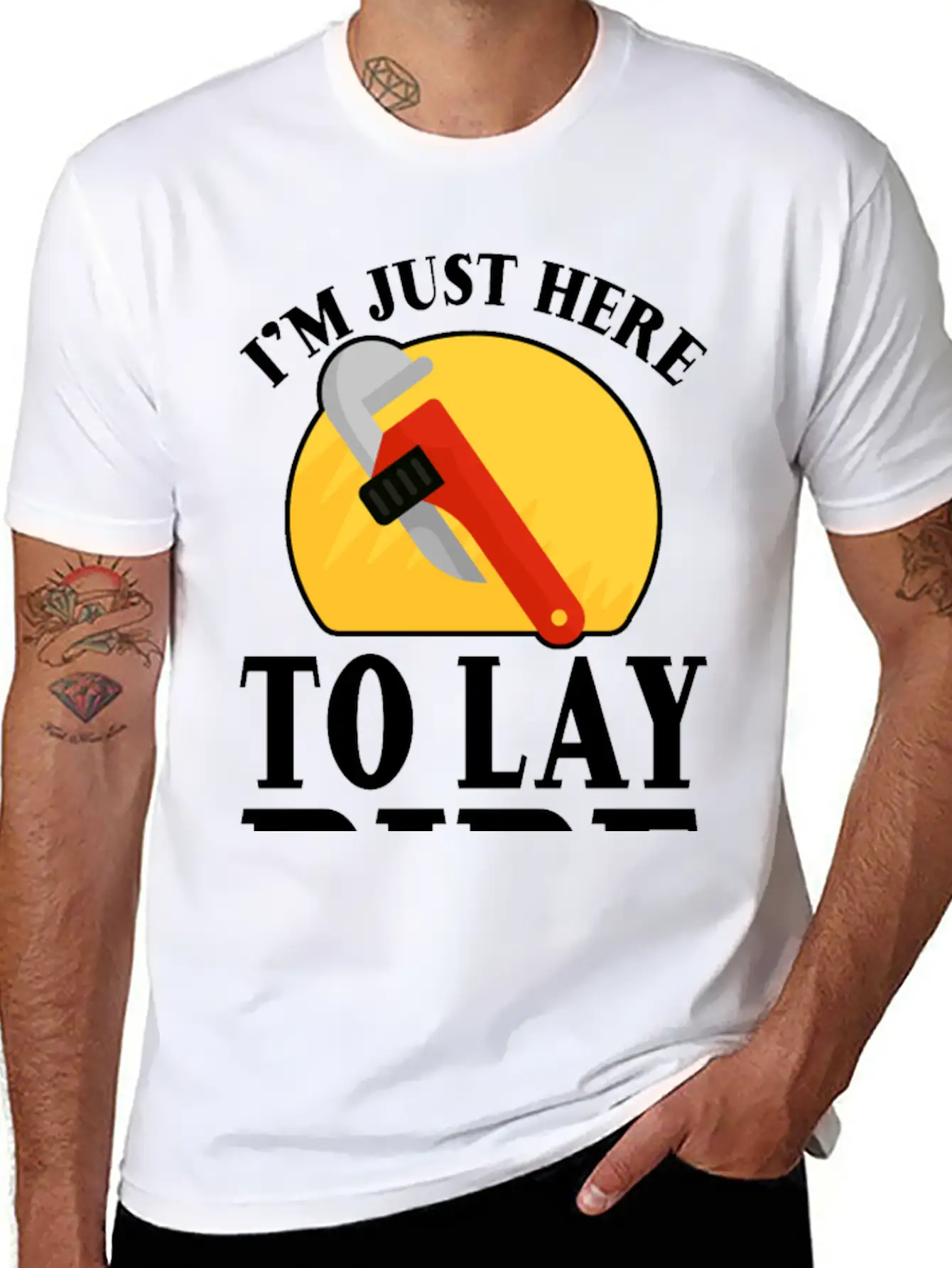 I'm Just Here To Lay Pipe 2 Timeless Short Sleeve Tee – Comfy And Minimalist Design