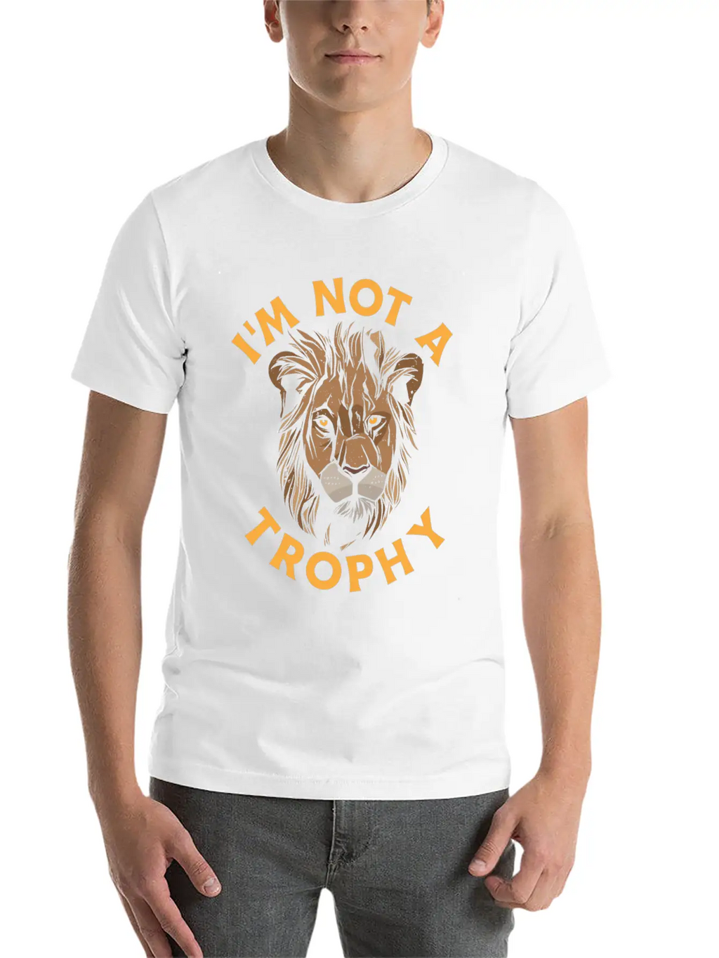 I'm Not A Trophy Classic Cotton Tee – Unisex Comfort For Any Season