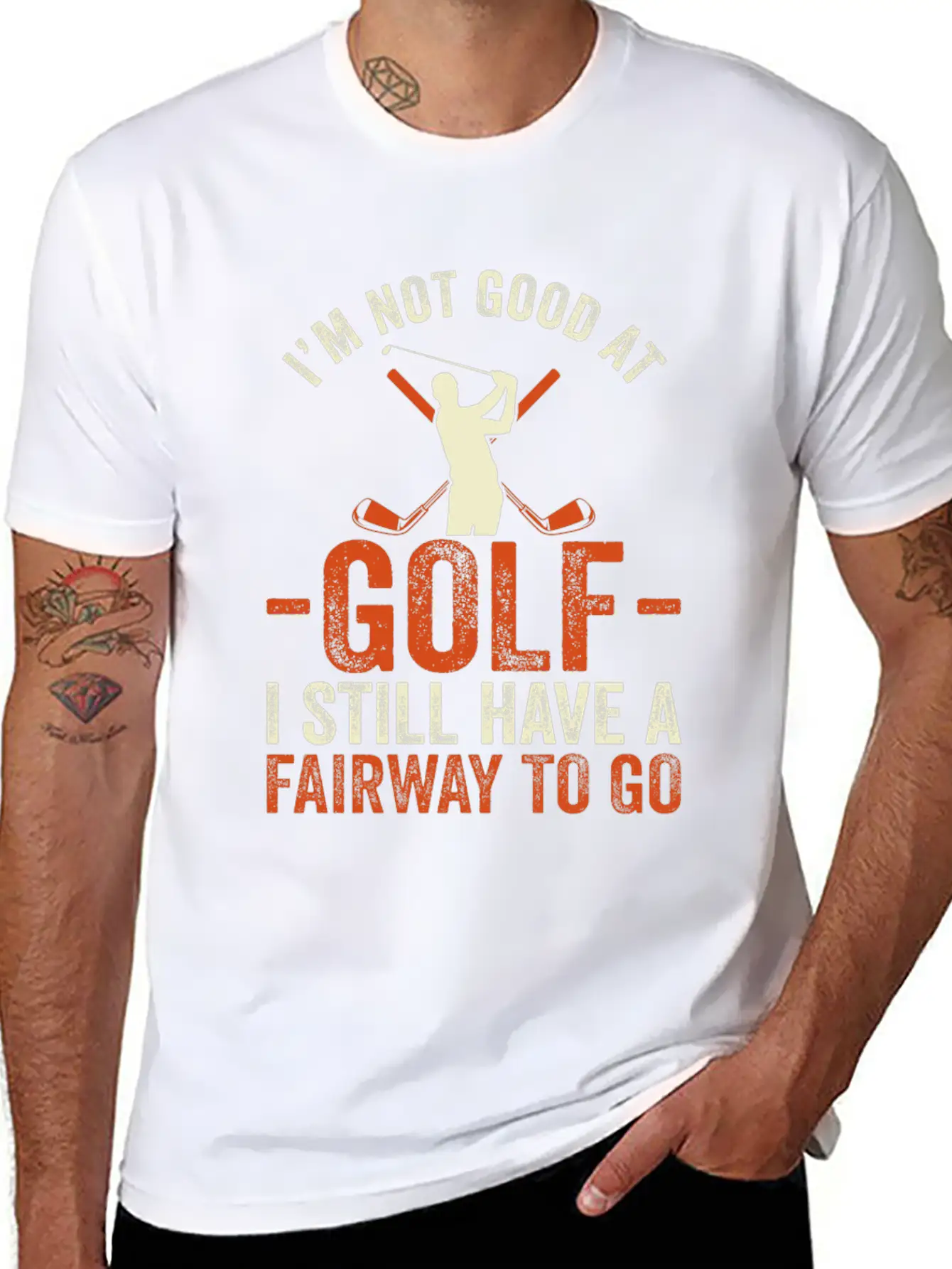 I'm Not Good At Golf I Still Have A Fairway To Go Breathable Graphic T-Shirt – Perfect For Casual Days