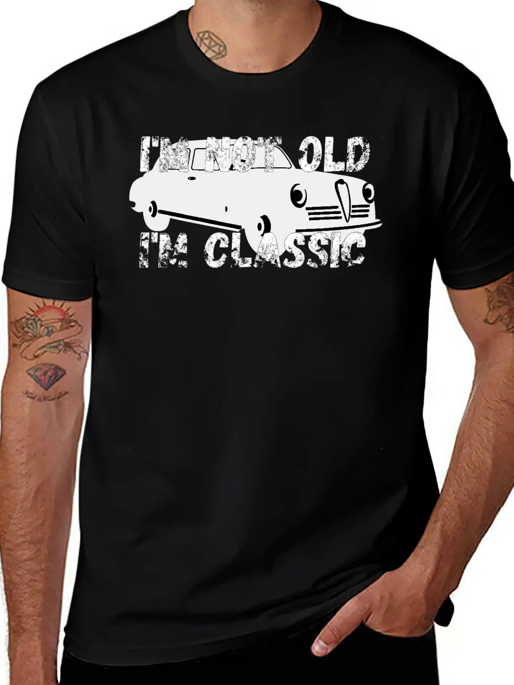 I'm Not Old I'm Classic Funny Car Vintage Gifts Relaxed Everyday Tee – Lightweight And Durable Cotton