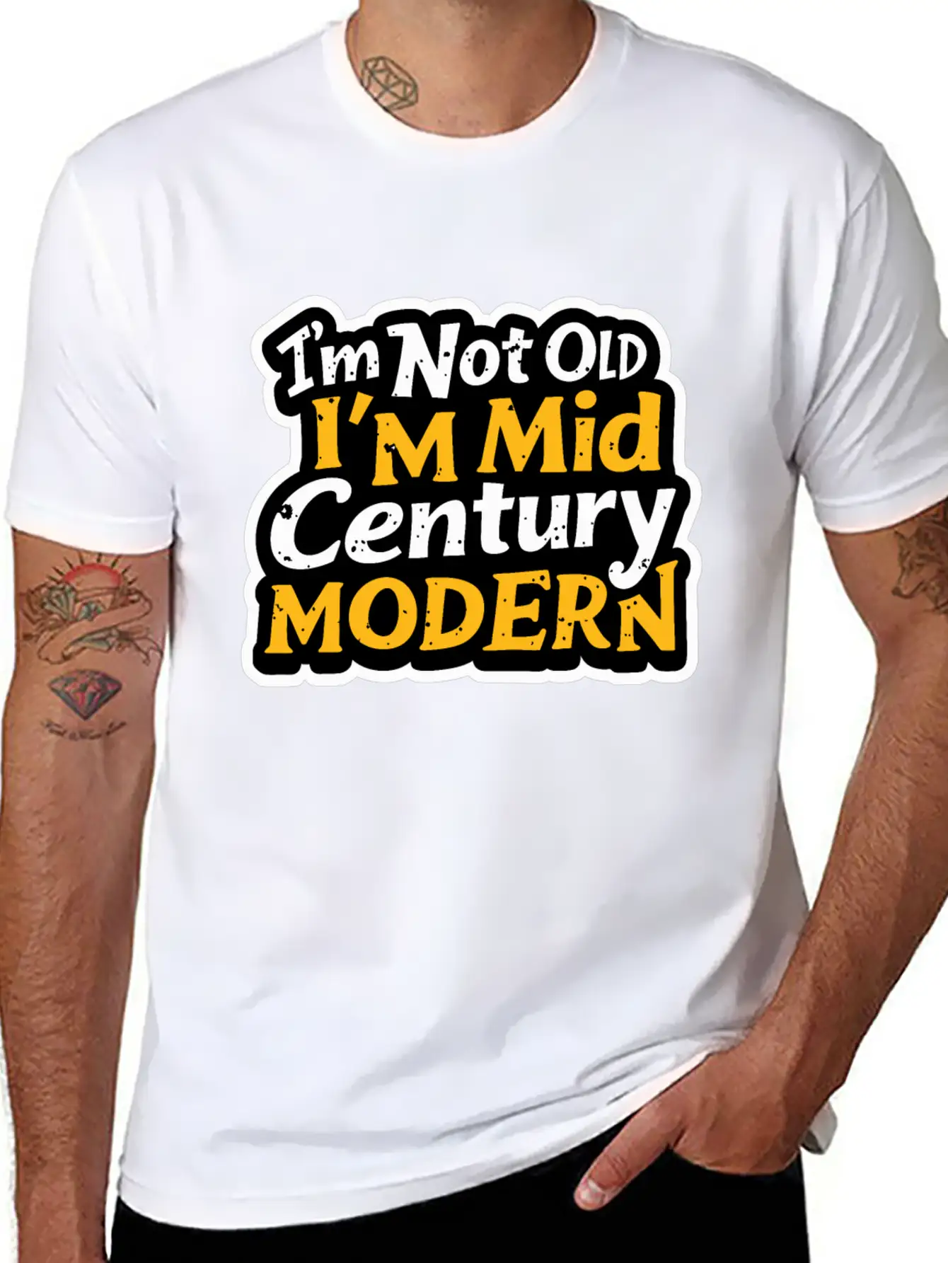 I'm Not Old, I'm Mid-Century Modern - Retro Humor Essential Cotton Tee For Daily Outfits – Unisex Style