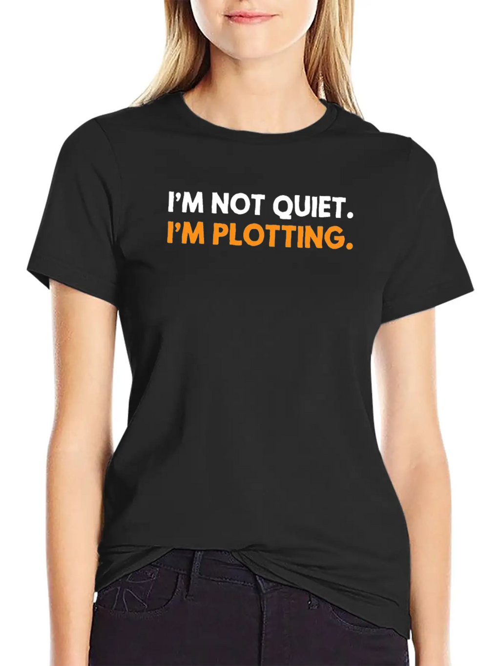 I'm Not Quiet I'm Plotting Funny Introvert Timeless Short Sleeve Tee – Comfy And Minimalist Design