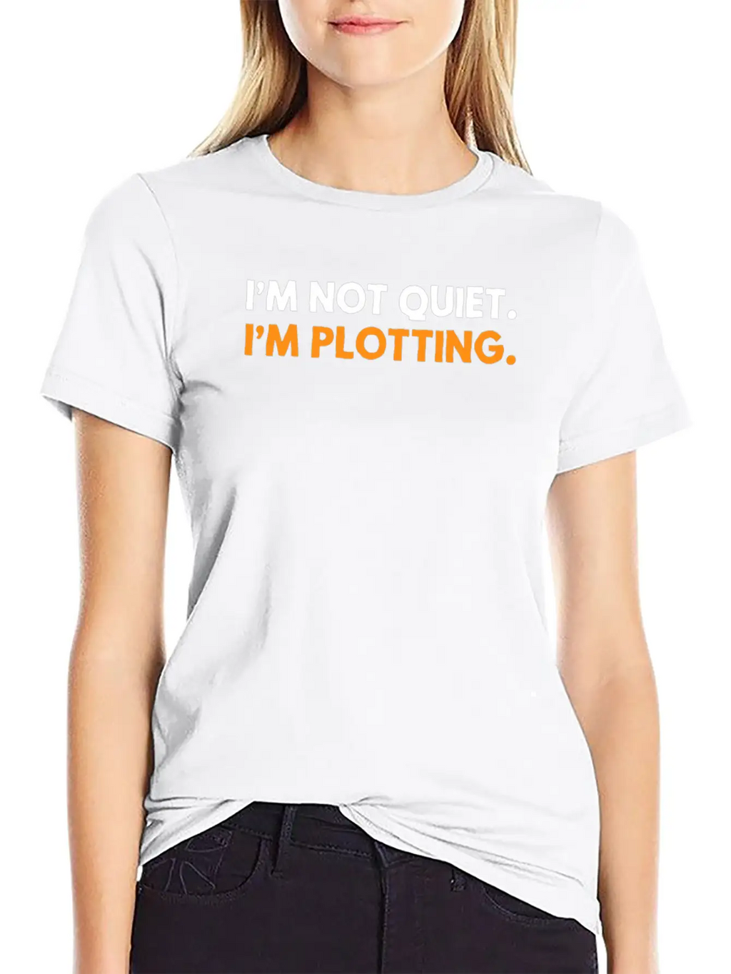 I'm Not Quiet I'm Plotting Funny Introvert Timeless Short Sleeve Tee – Comfy And Minimalist Design