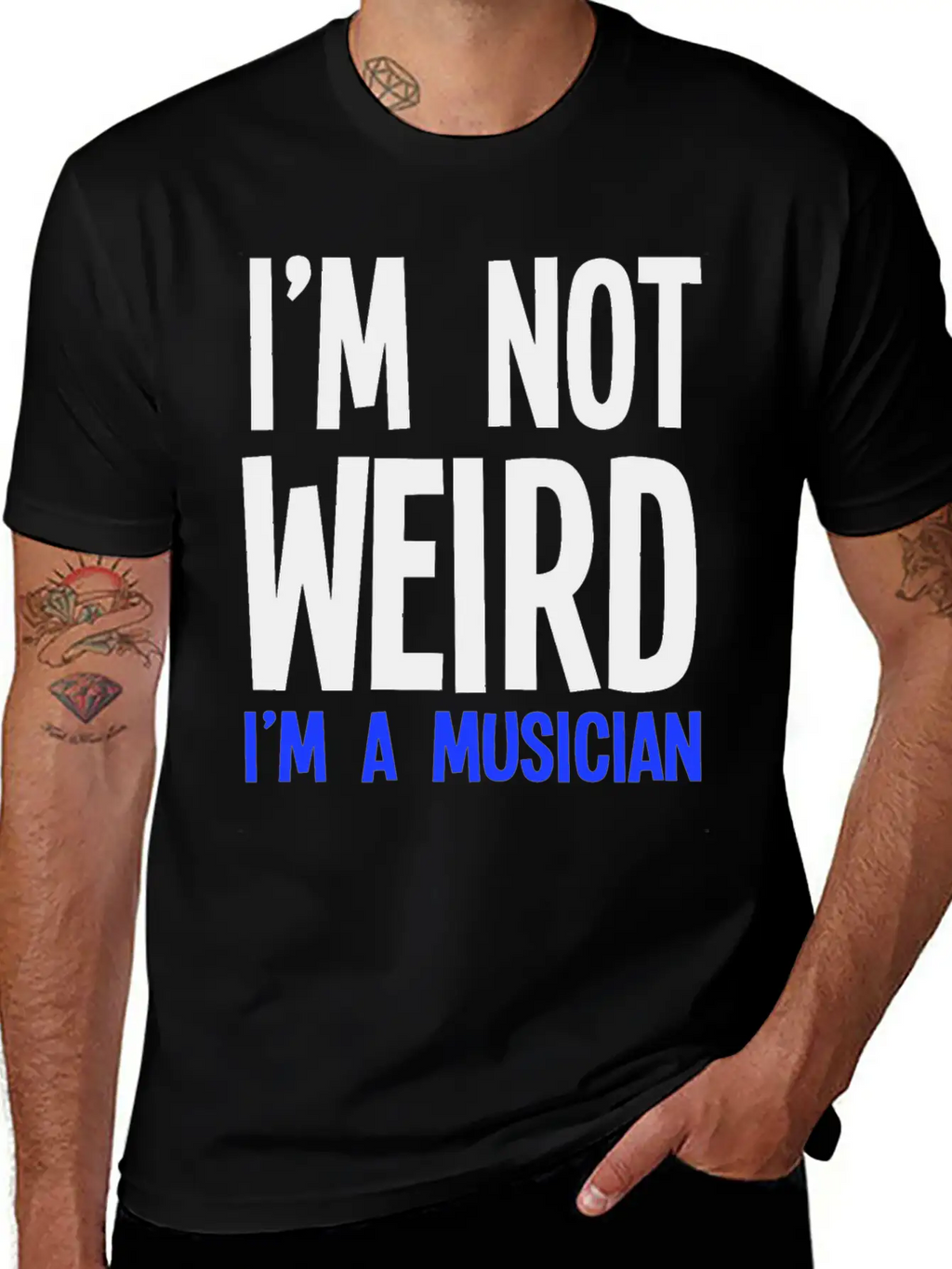 Im Not Weird Im A Musician Timeless Short Sleeve Tee – Comfy And Minimalist Design
