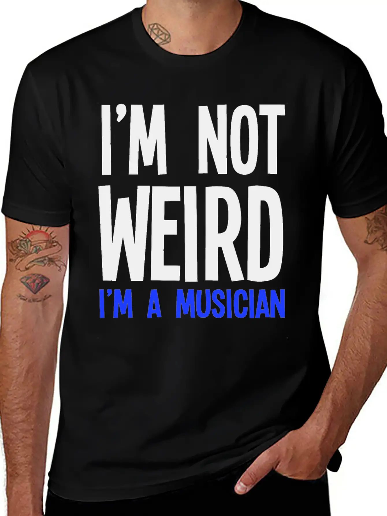 Im Not Weird Im A Musician Timeless Short Sleeve Tee – Comfy And Minimalist Design