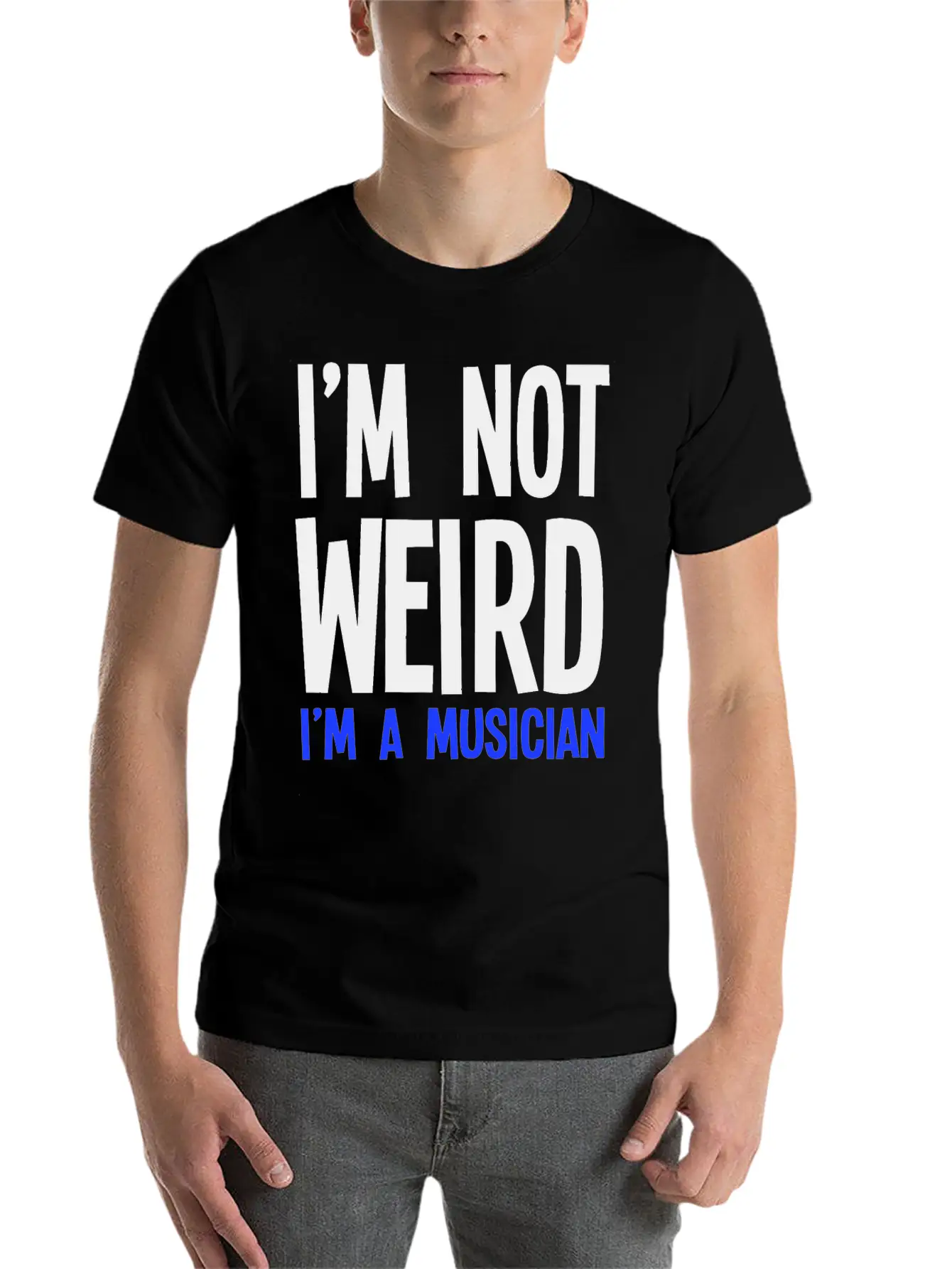 Im Not Weird Im A Musician Timeless Short Sleeve Tee – Comfy And Minimalist Design