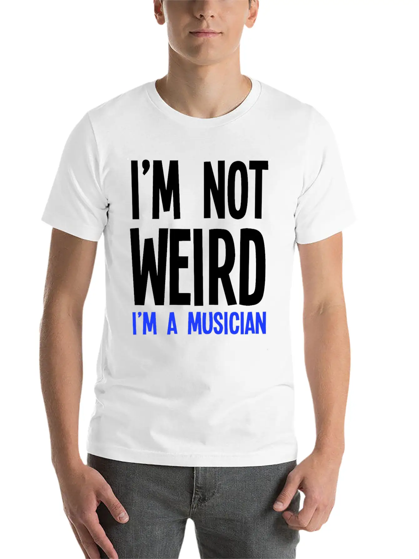 Im Not Weird Im A Musician Timeless Short Sleeve Tee – Comfy And Minimalist Design