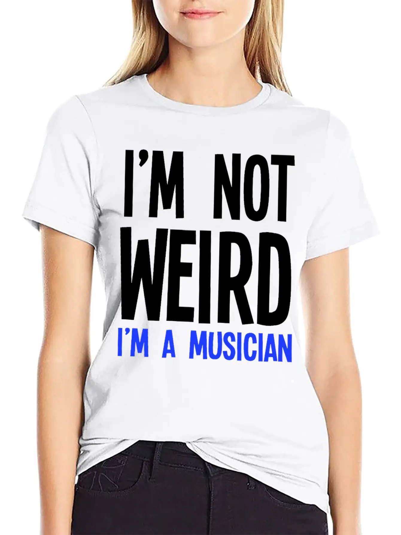 Im Not Weird Im A Musician Timeless Short Sleeve Tee – Comfy And Minimalist Design