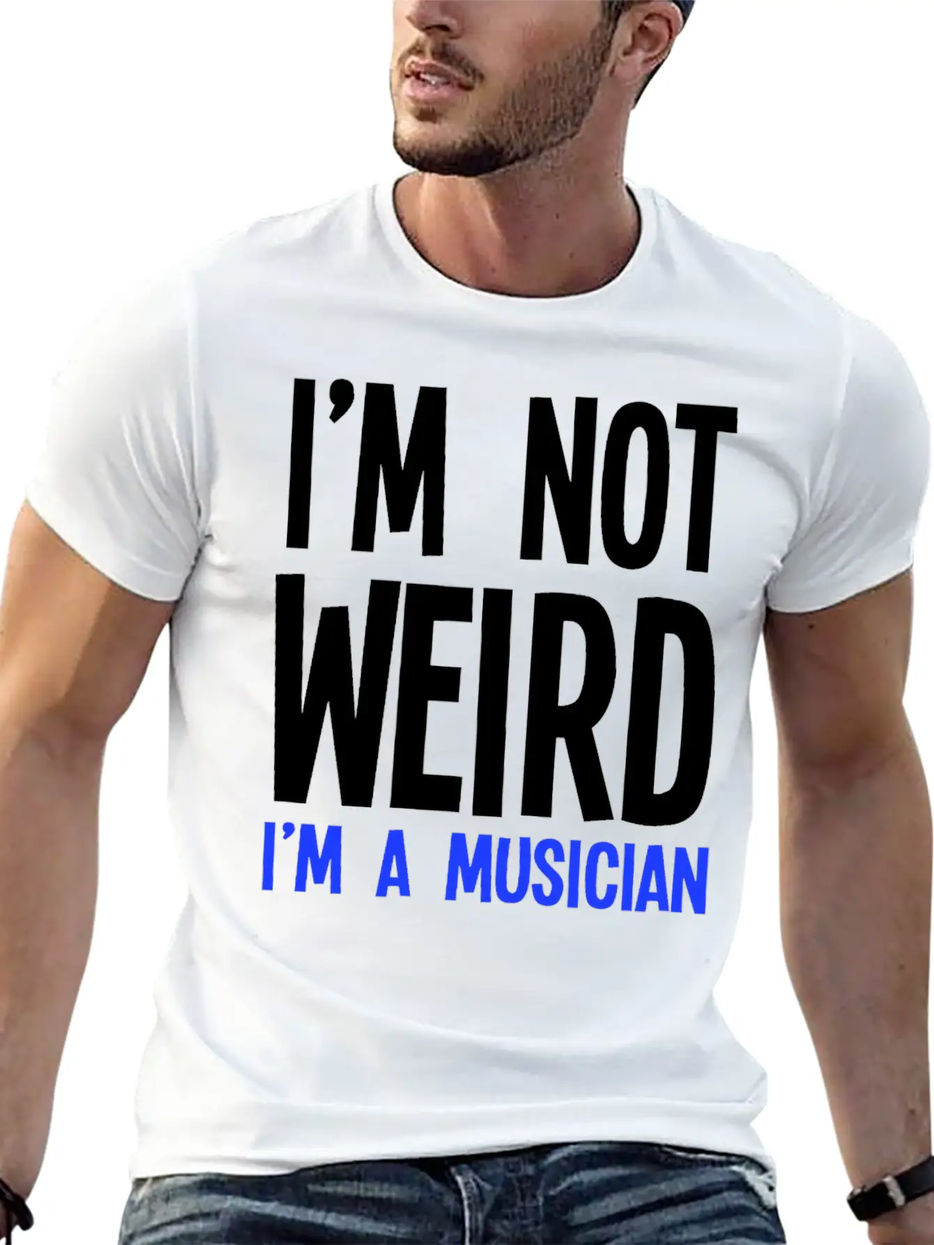 Im Not Weird Im A Musician Timeless Short Sleeve Tee – Comfy And Minimalist Design