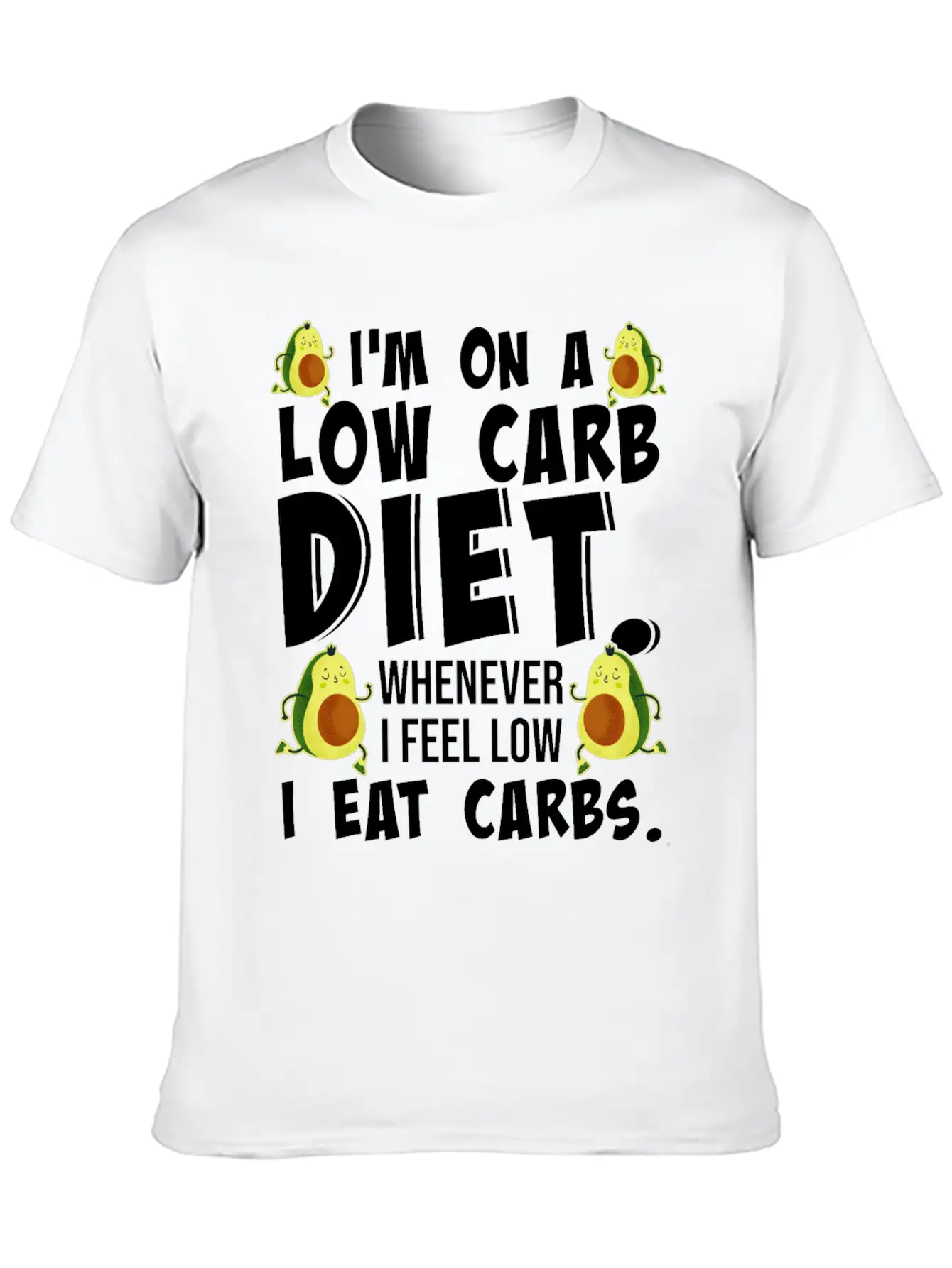 I'm On A Low Carb Lifestyle Diet Women Breathable Graphic T-Shirt – Perfect For Casual Days