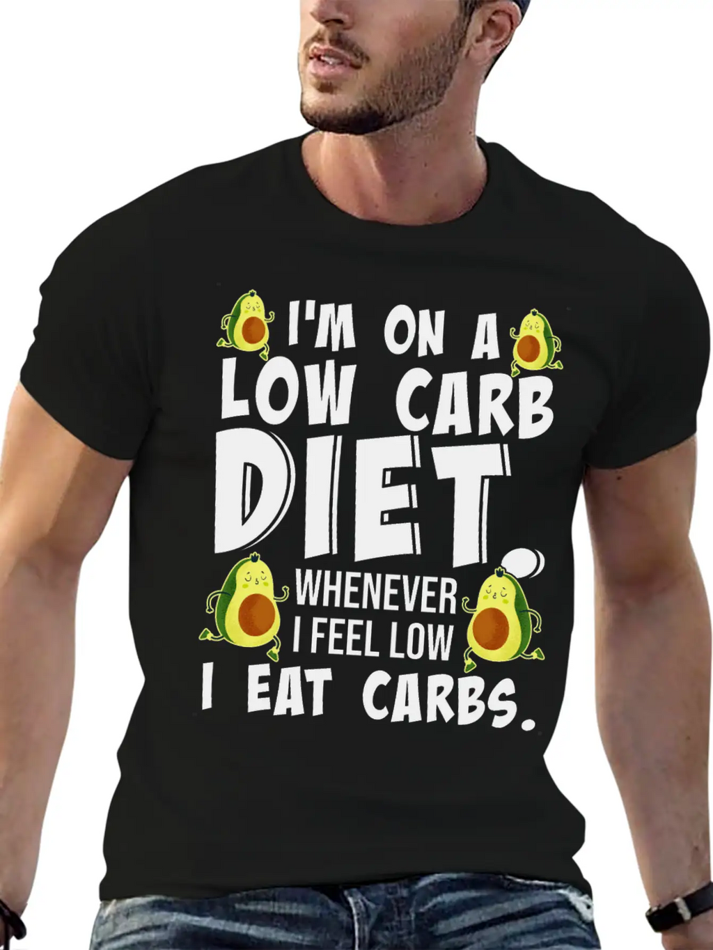 I'm On A Low Carb Lifestyle Diet Women Breathable Graphic T-Shirt – Perfect For Casual Days
