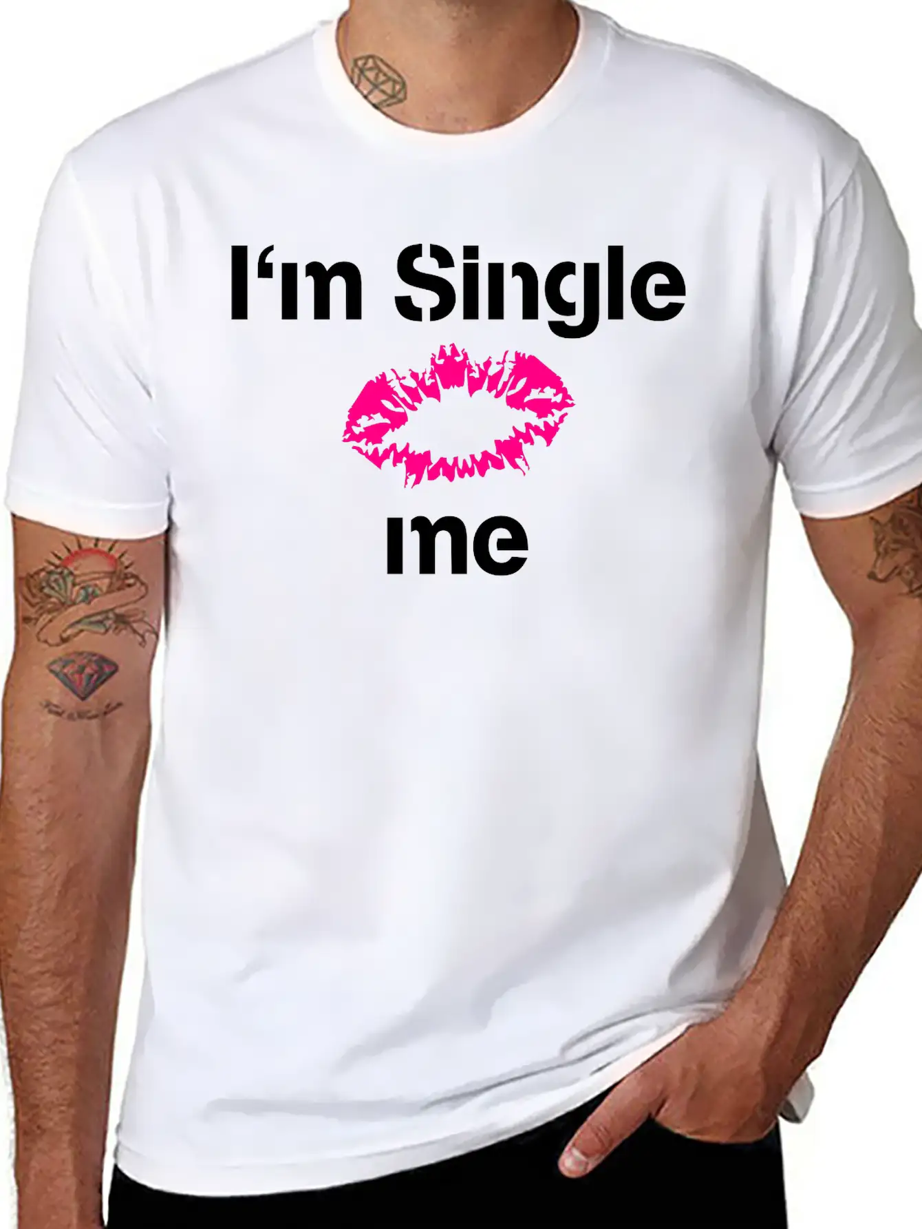 Im Single Kiss Me Timeless Short Sleeve Tee – Comfy And Minimalist Design