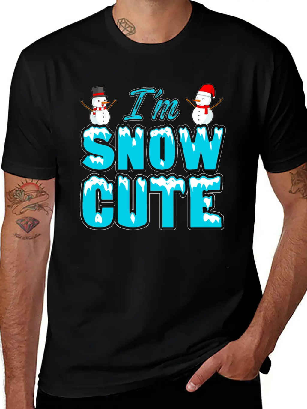 I'M Snow Cute Essential Cotton Tee For Daily Outfits – Unisex Style