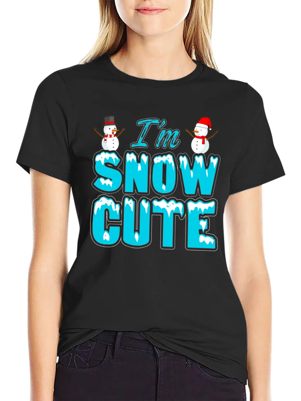I'M Snow Cute Essential Cotton Tee For Daily Outfits – Unisex Style
