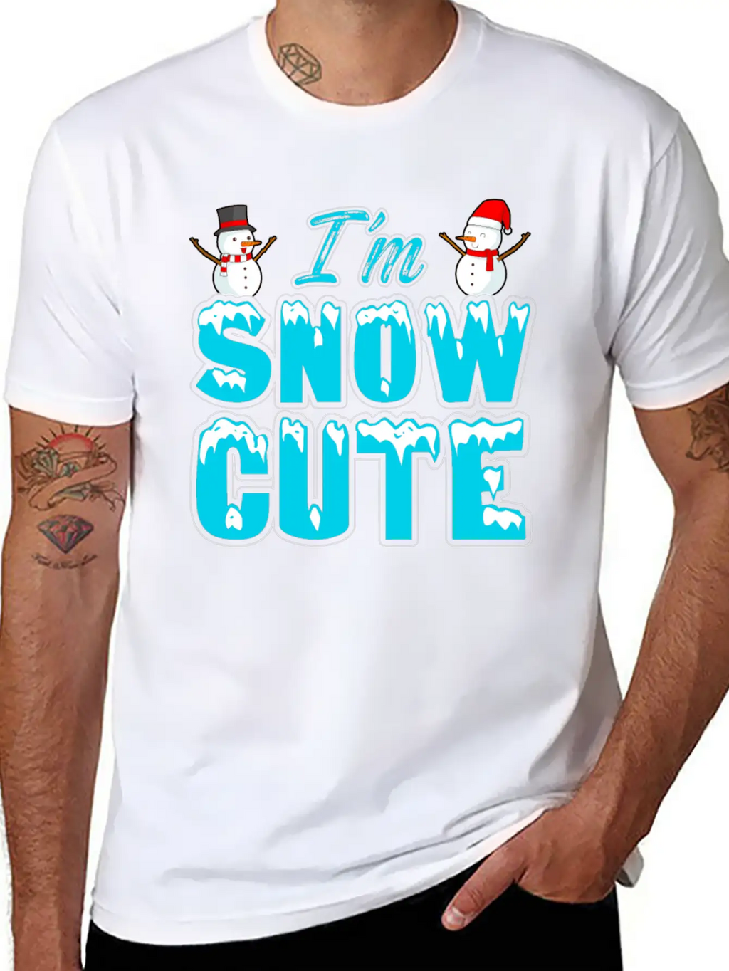 I'M Snow Cute Essential Cotton Tee For Daily Outfits – Unisex Style
