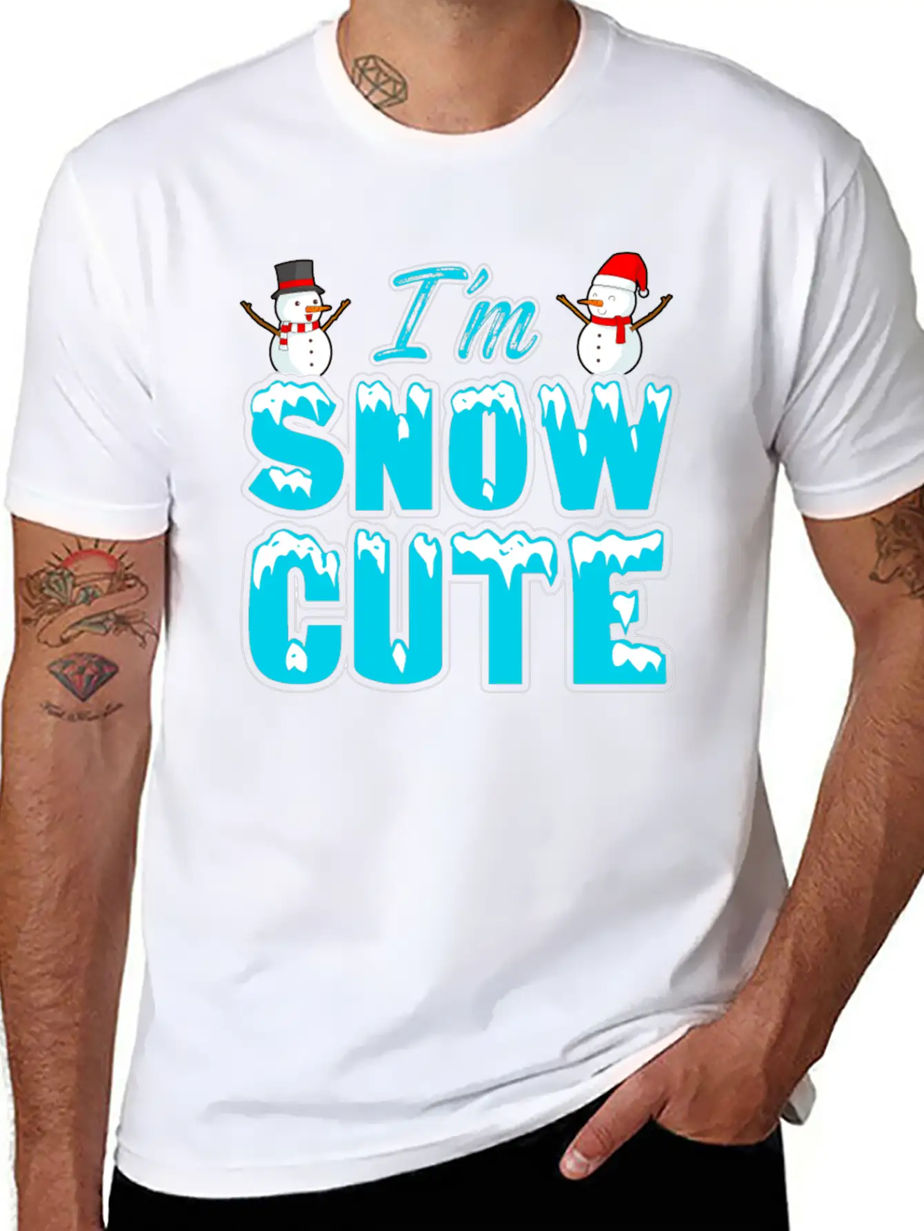 I'M Snow Cute Essential Cotton Tee For Daily Outfits – Unisex Style