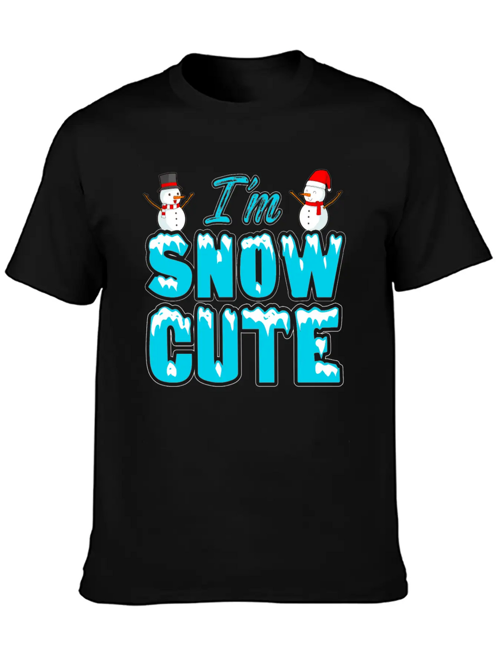 I'M Snow Cute Essential Cotton Tee For Daily Outfits – Unisex Style