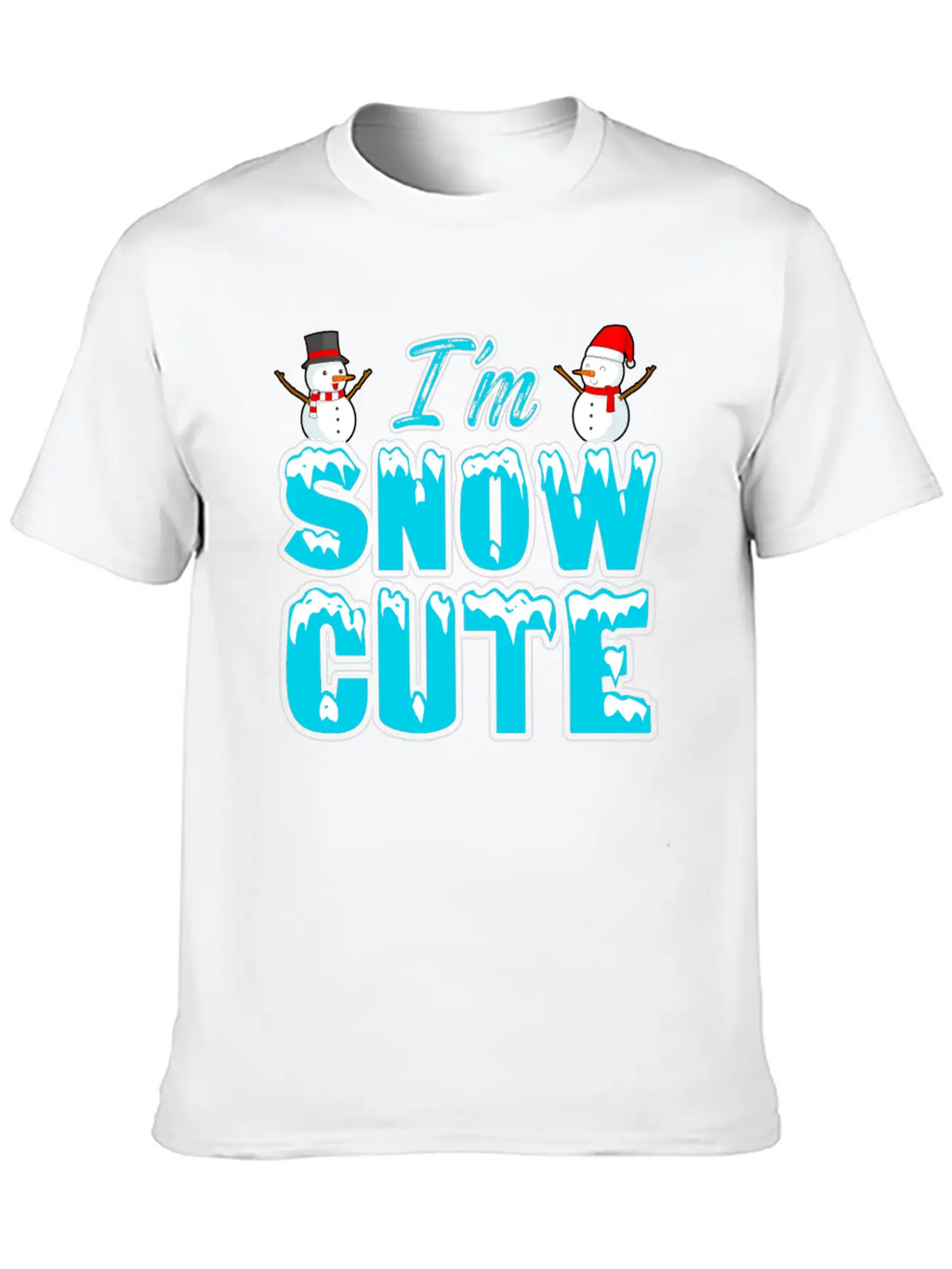 I'M Snow Cute Essential Cotton Tee For Daily Outfits – Unisex Style