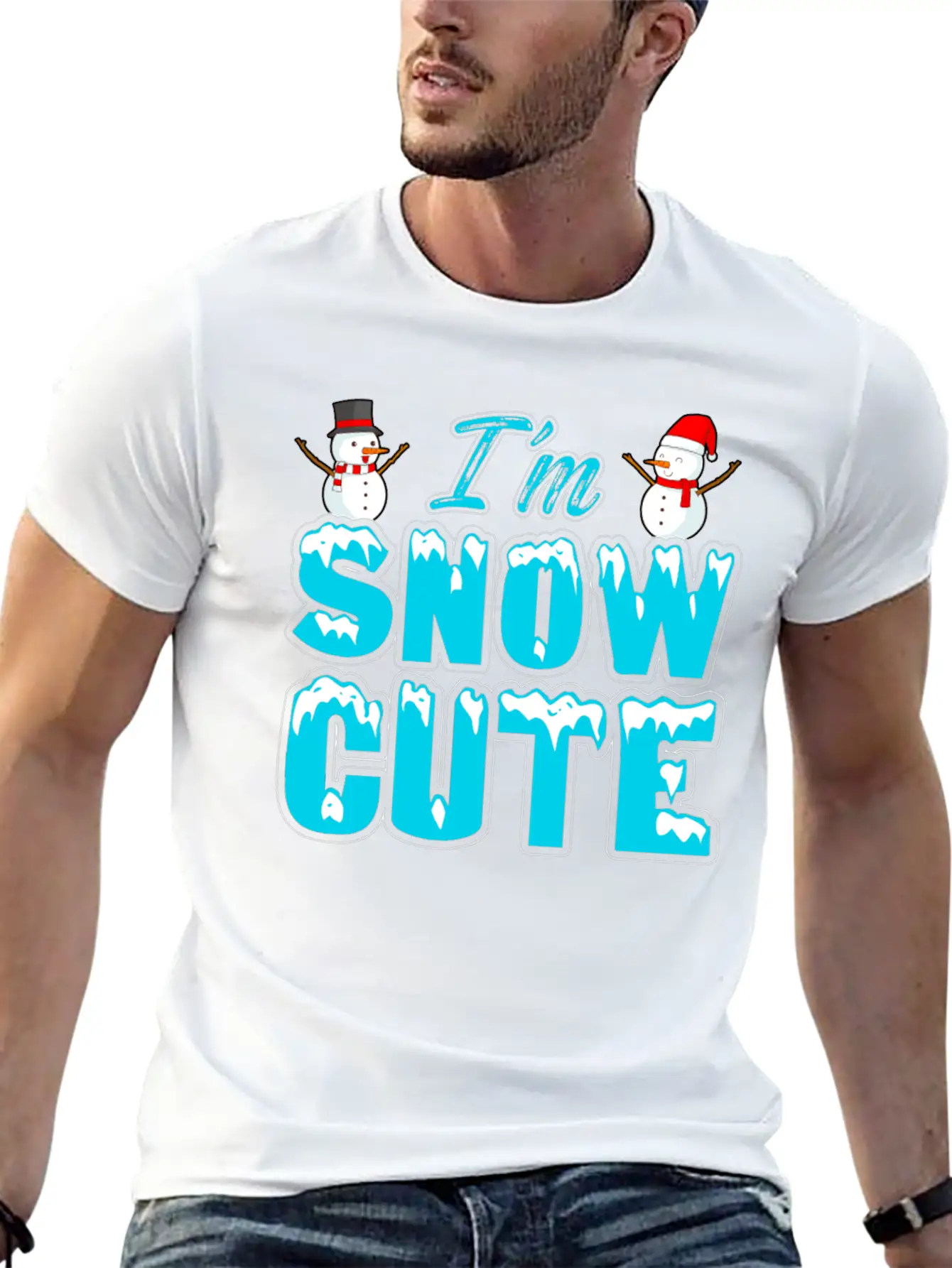 I'M Snow Cute Essential Cotton Tee For Daily Outfits – Unisex Style