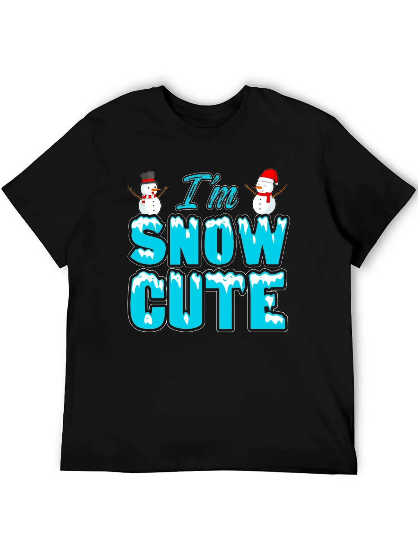 I'M Snow Cute Essential Cotton Tee For Daily Outfits – Unisex Style