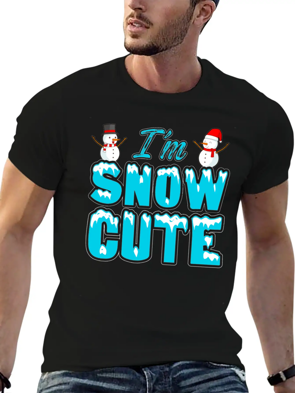 I'M Snow Cute Essential Cotton Tee For Daily Outfits – Unisex Style
