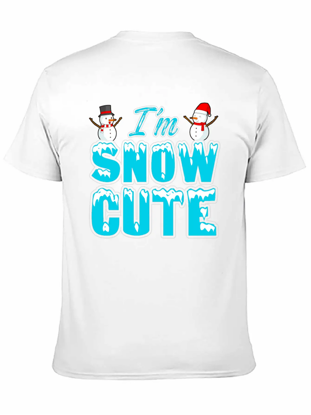I'M Snow Cute Essential Cotton Tee For Daily Outfits – Unisex Style