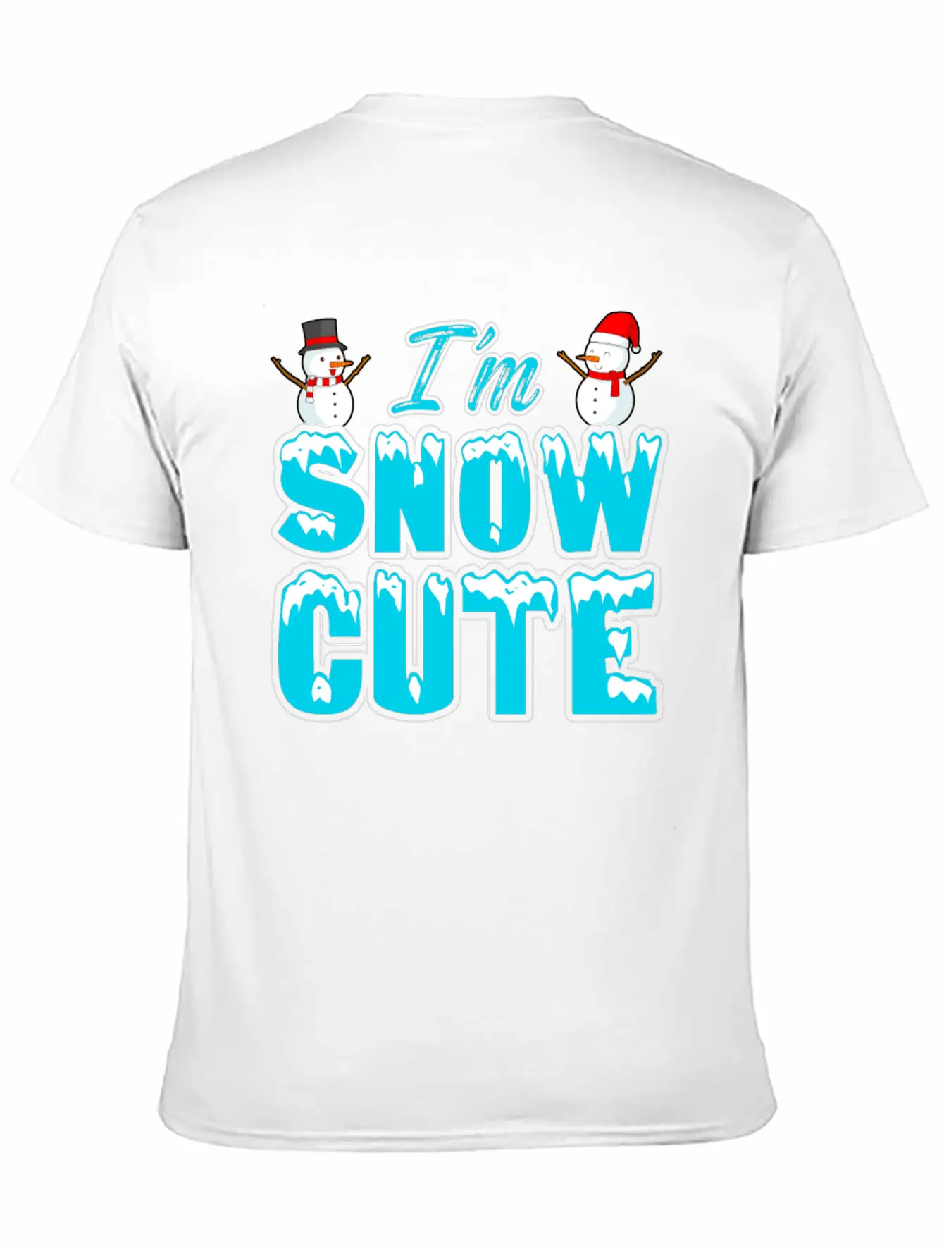 I'M Snow Cute Essential Cotton Tee For Daily Outfits – Unisex Style