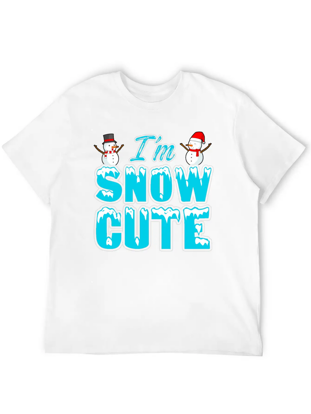 I'M Snow Cute Essential Cotton Tee For Daily Outfits – Unisex Style