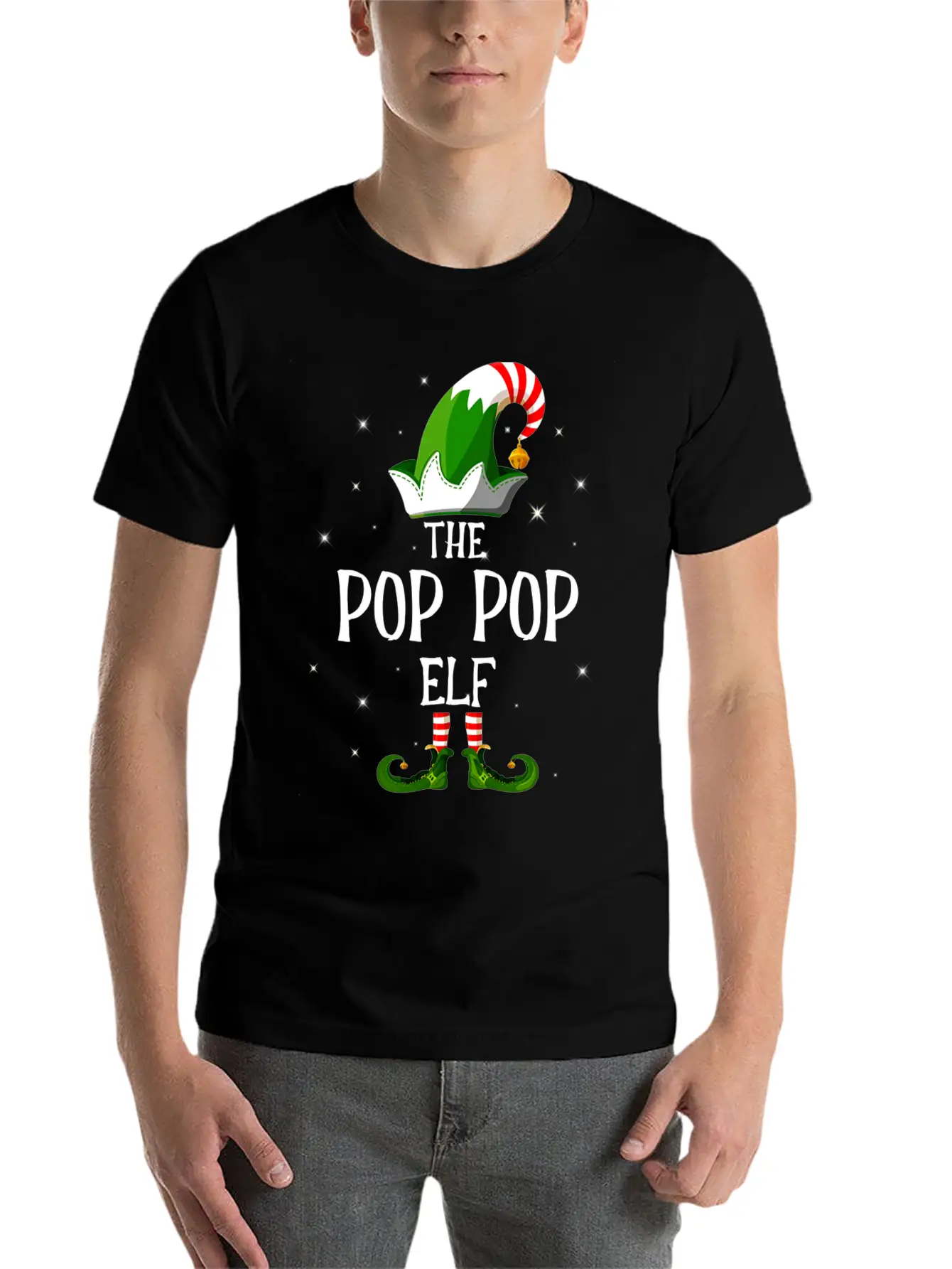 I'm The Pop Pop Elf Unisex Casual T-Shirt – Clean Design For Daily Comfort