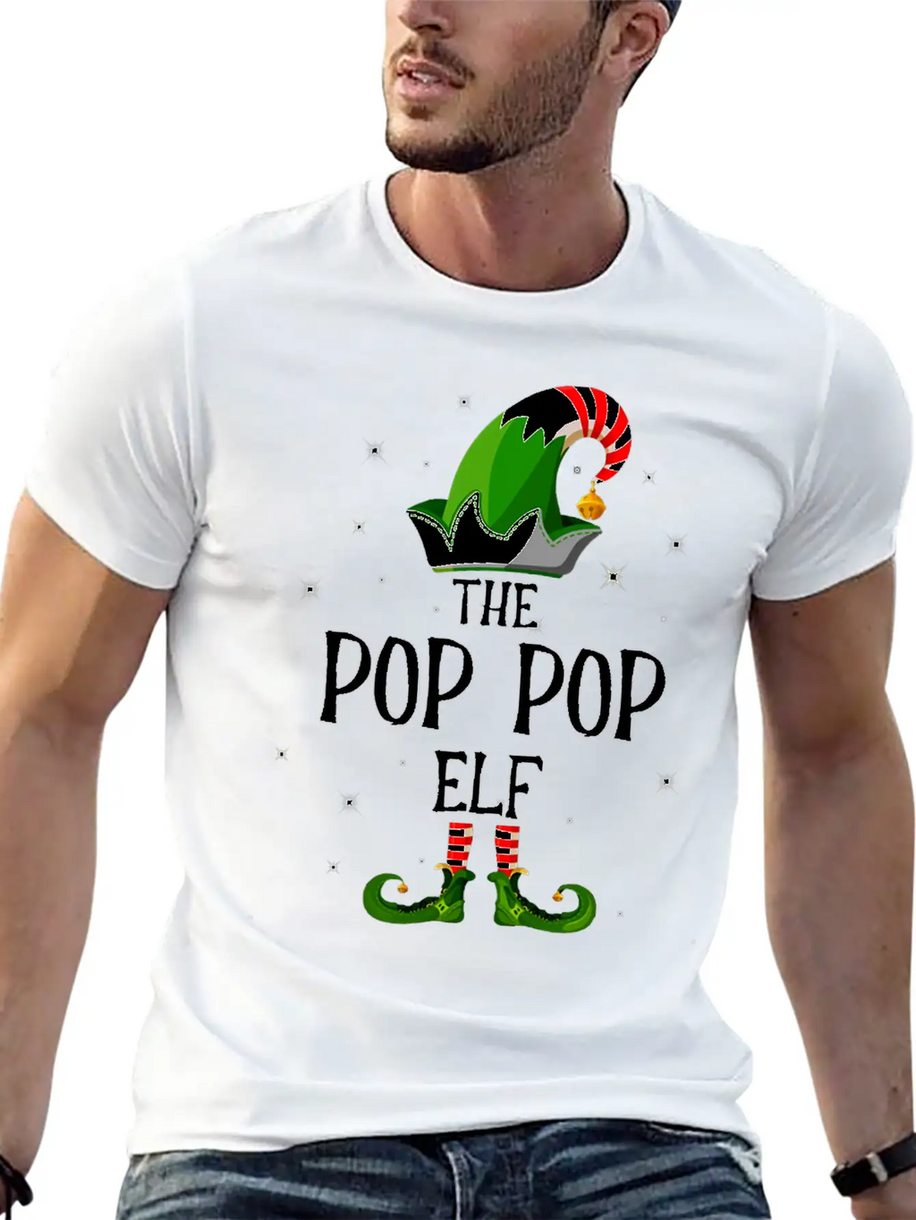 I'm The Pop Pop Elf Unisex Casual T-Shirt – Clean Design For Daily Comfort