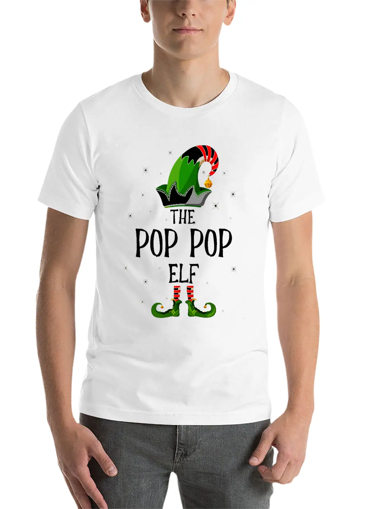 I'm The Pop Pop Elf Unisex Casual T-Shirt – Clean Design For Daily Comfort