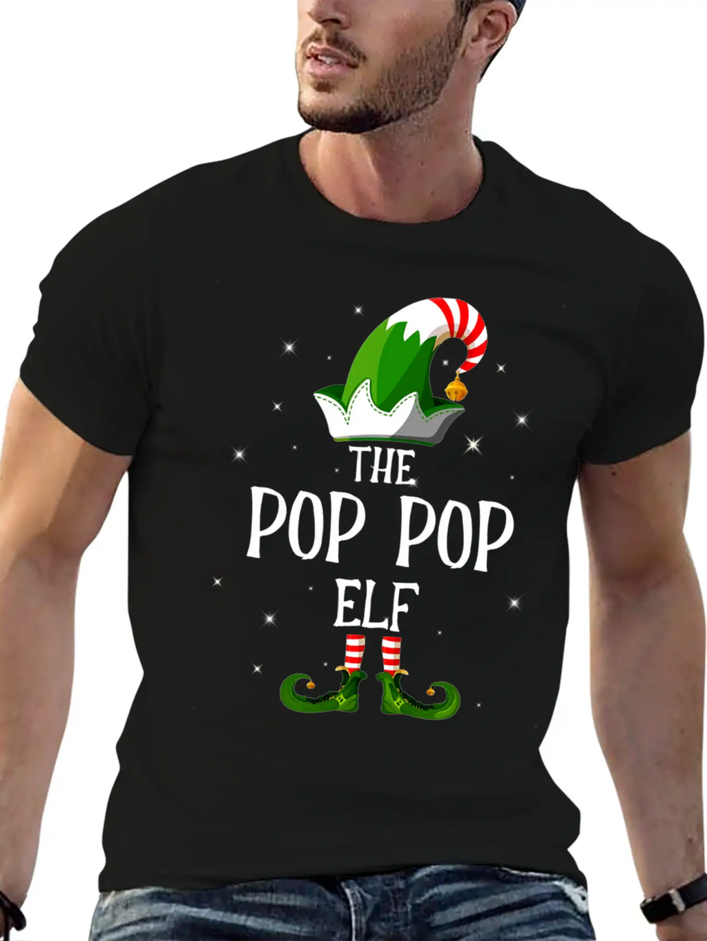 I'm The Pop Pop Elf Unisex Casual T-Shirt – Clean Design For Daily Comfort