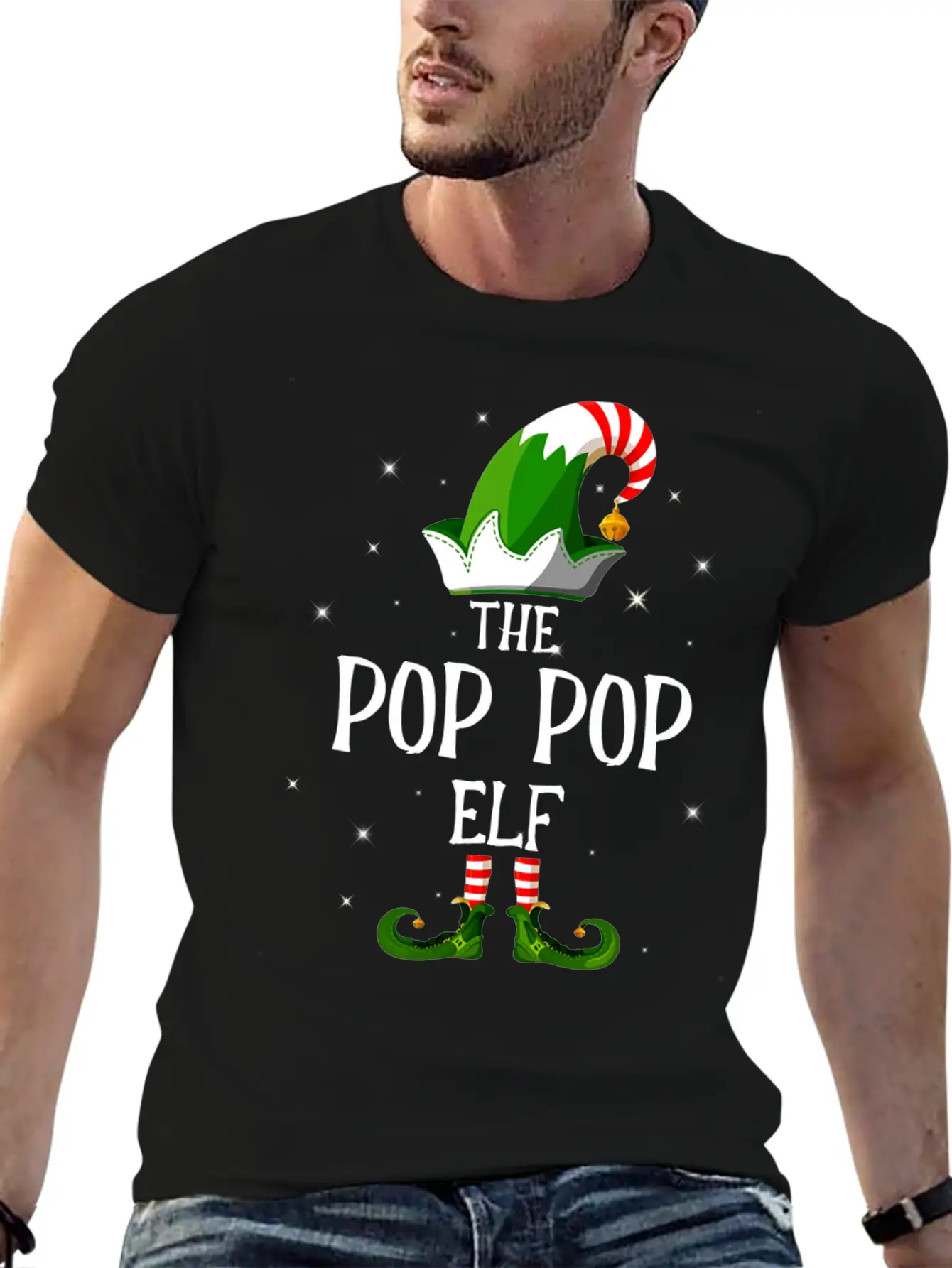 I'm The Pop Pop Elf Unisex Casual T-Shirt – Clean Design For Daily Comfort