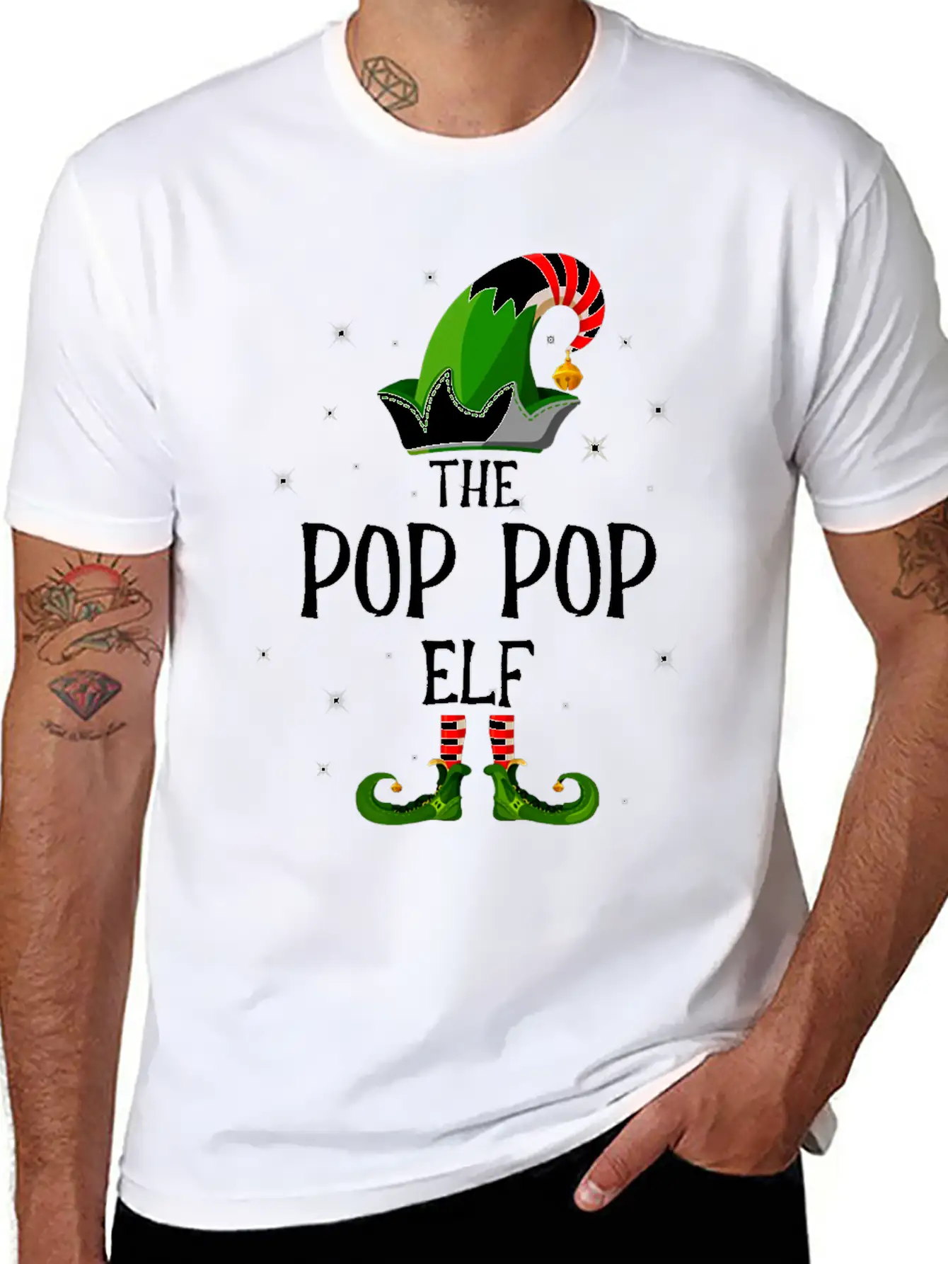 I'm The Pop Pop Elf Unisex Casual T-Shirt – Clean Design For Daily Comfort